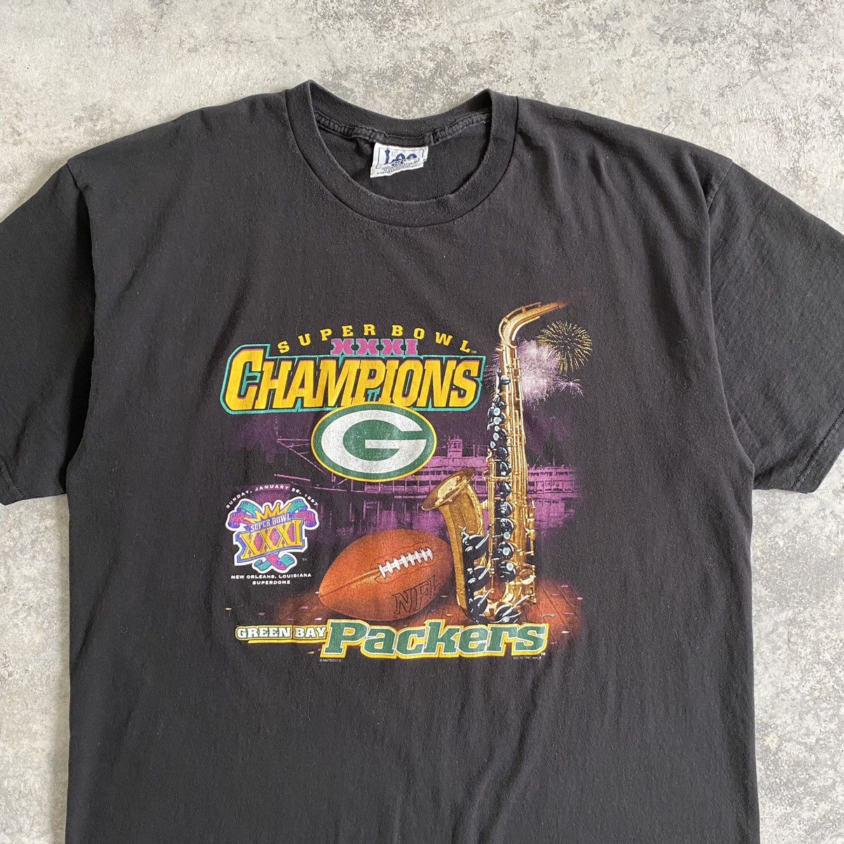 NFL Vintage 1997 Super Bowl Championship Packers NFL T-shirt Size US XXL / EU 58 / 5 - 3 Thumbnail
