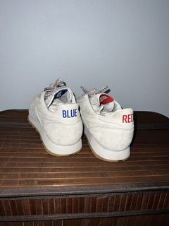 Kendrick lamar red on sale and blue shoes