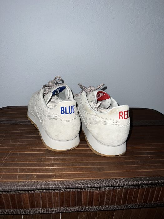 Reebok classic leather kendrick sale lamar red and blue