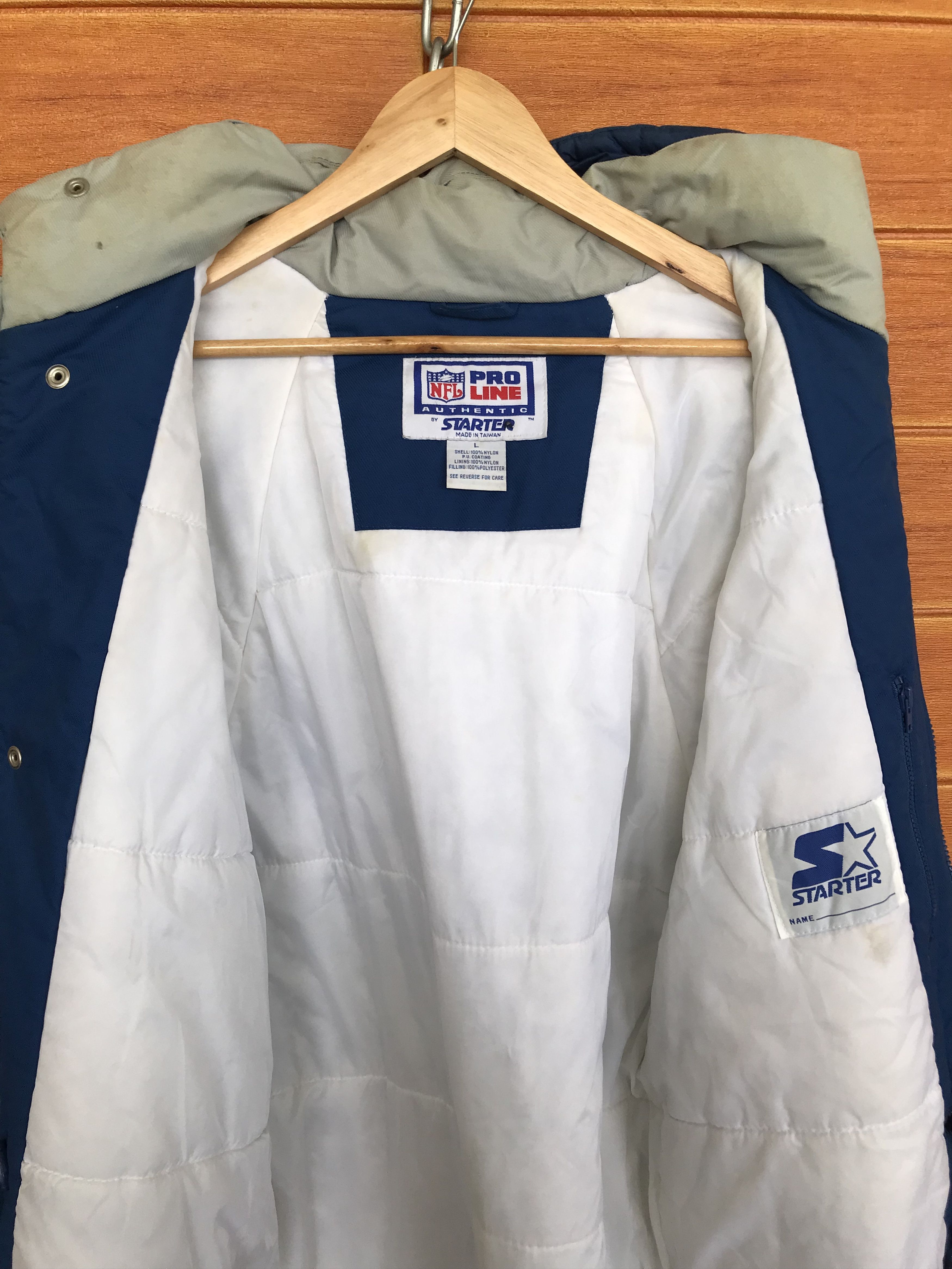 Starter Vintage 90s Starter Dallas Cowboys NFL Puffer Jacket Size US L / EU 52-54 / 3 - 15 Thumbnail