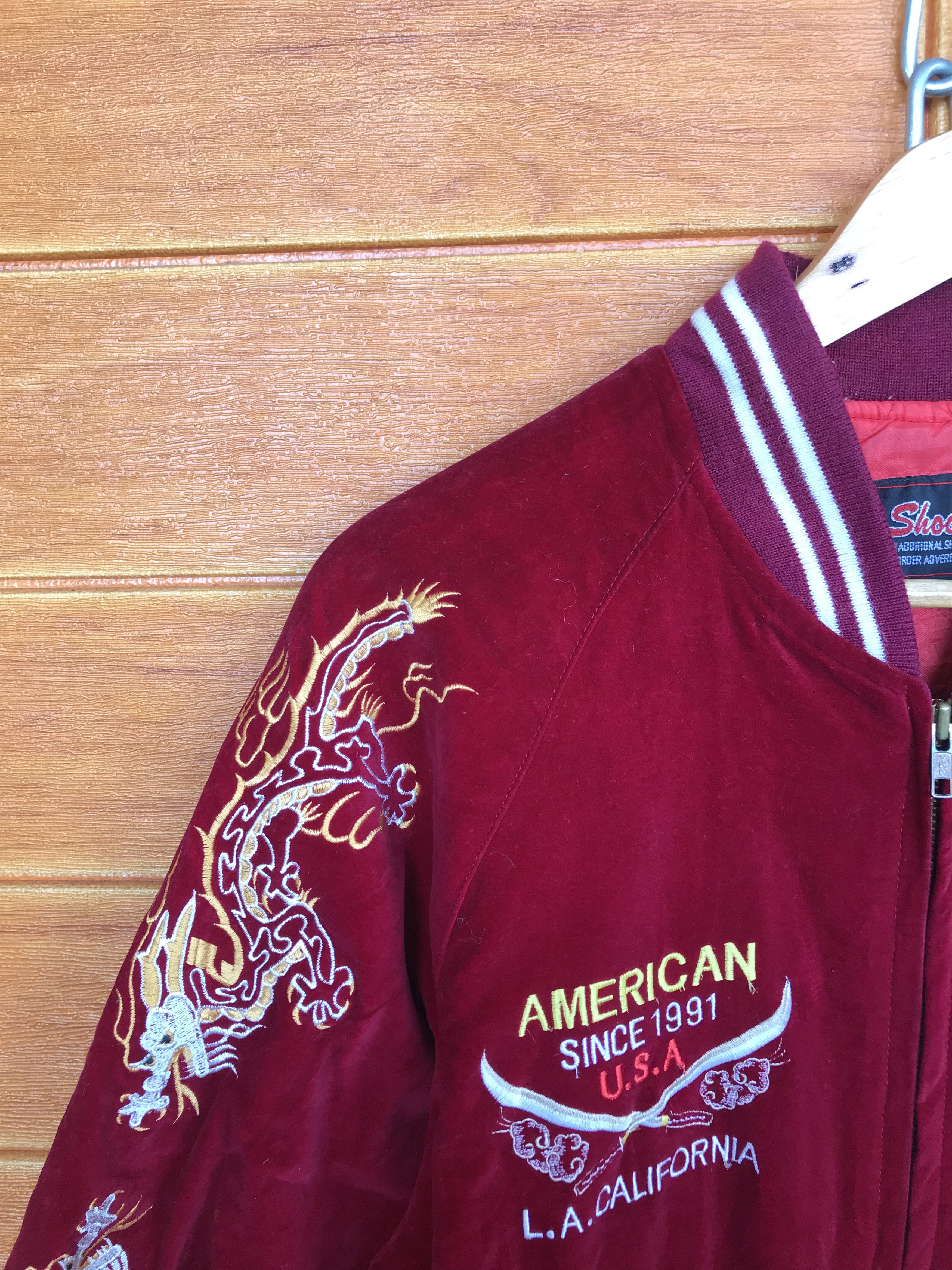 Karakuri Tamashii Vintage Shoot One Dragon American Velvet Sukajan Jacket Size US L / EU 52-54 / 3 - 4 Thumbnail