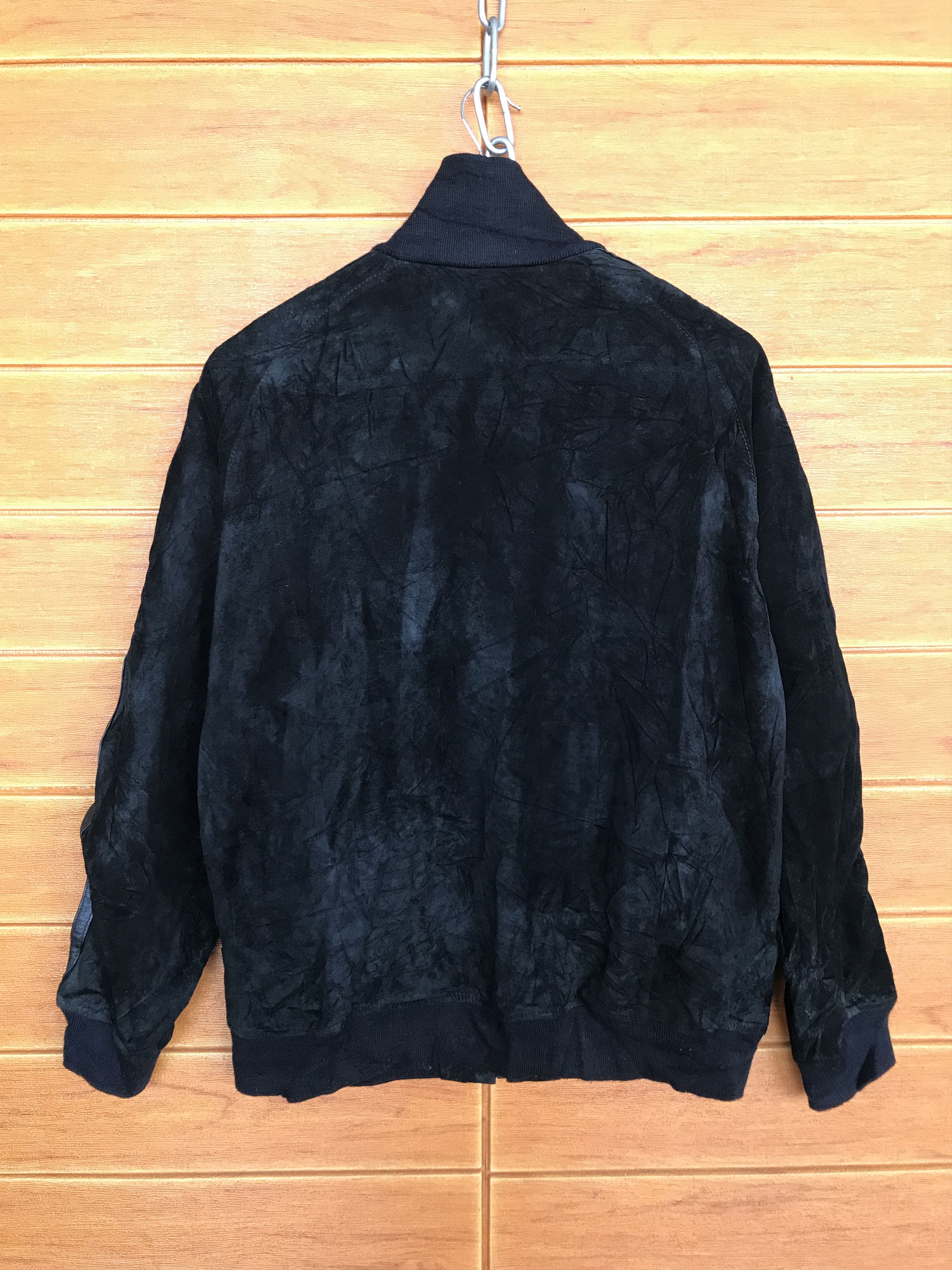 Montage Vintage 90s Montage Japan Patina Suede Leather Jacket Size US L / EU 52-54 / 3 - 8 Thumbnail
