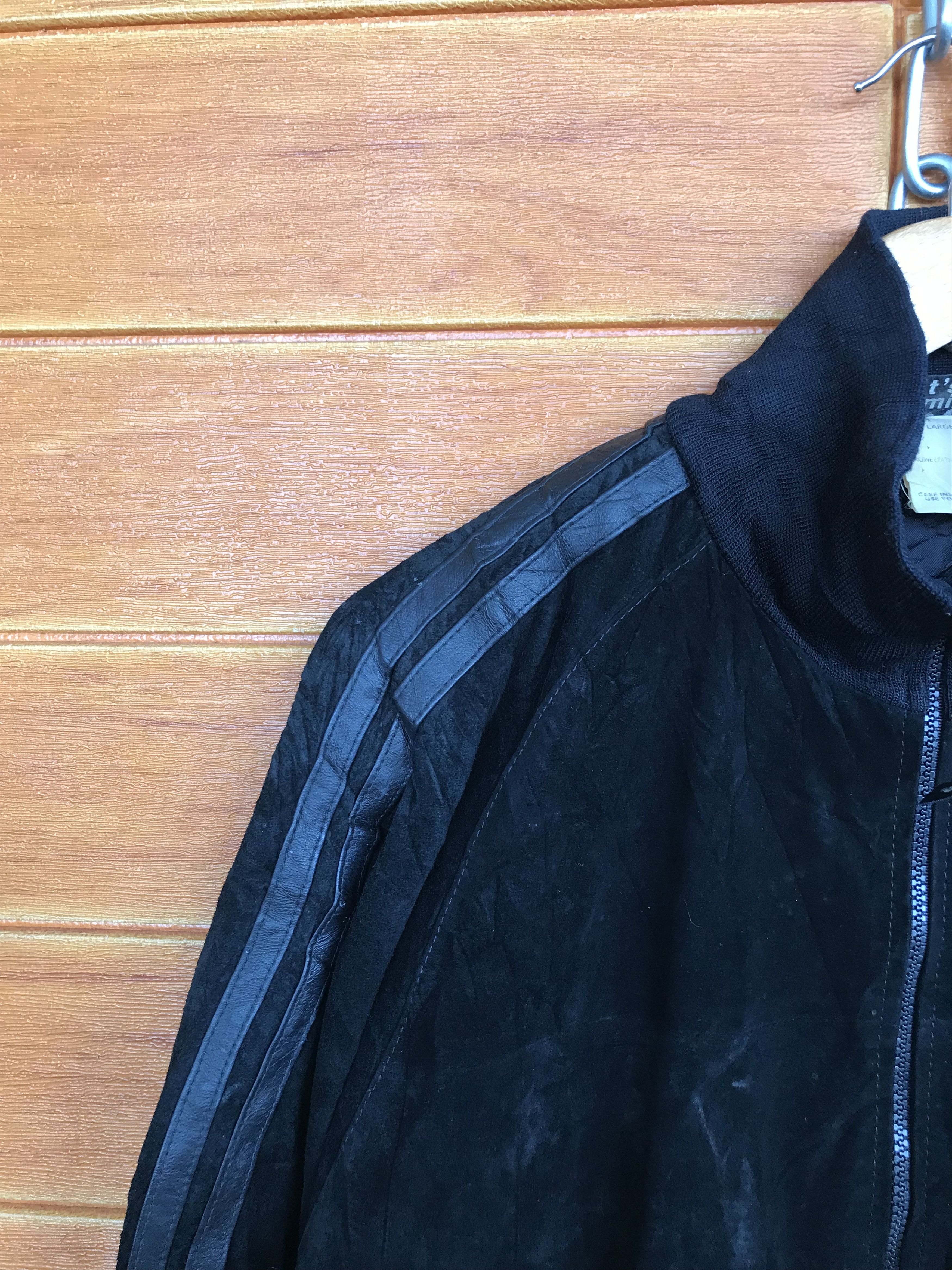 Montage Vintage 90s Montage Japan Patina Suede Leather Jacket Size US L / EU 52-54 / 3 - 3 Thumbnail