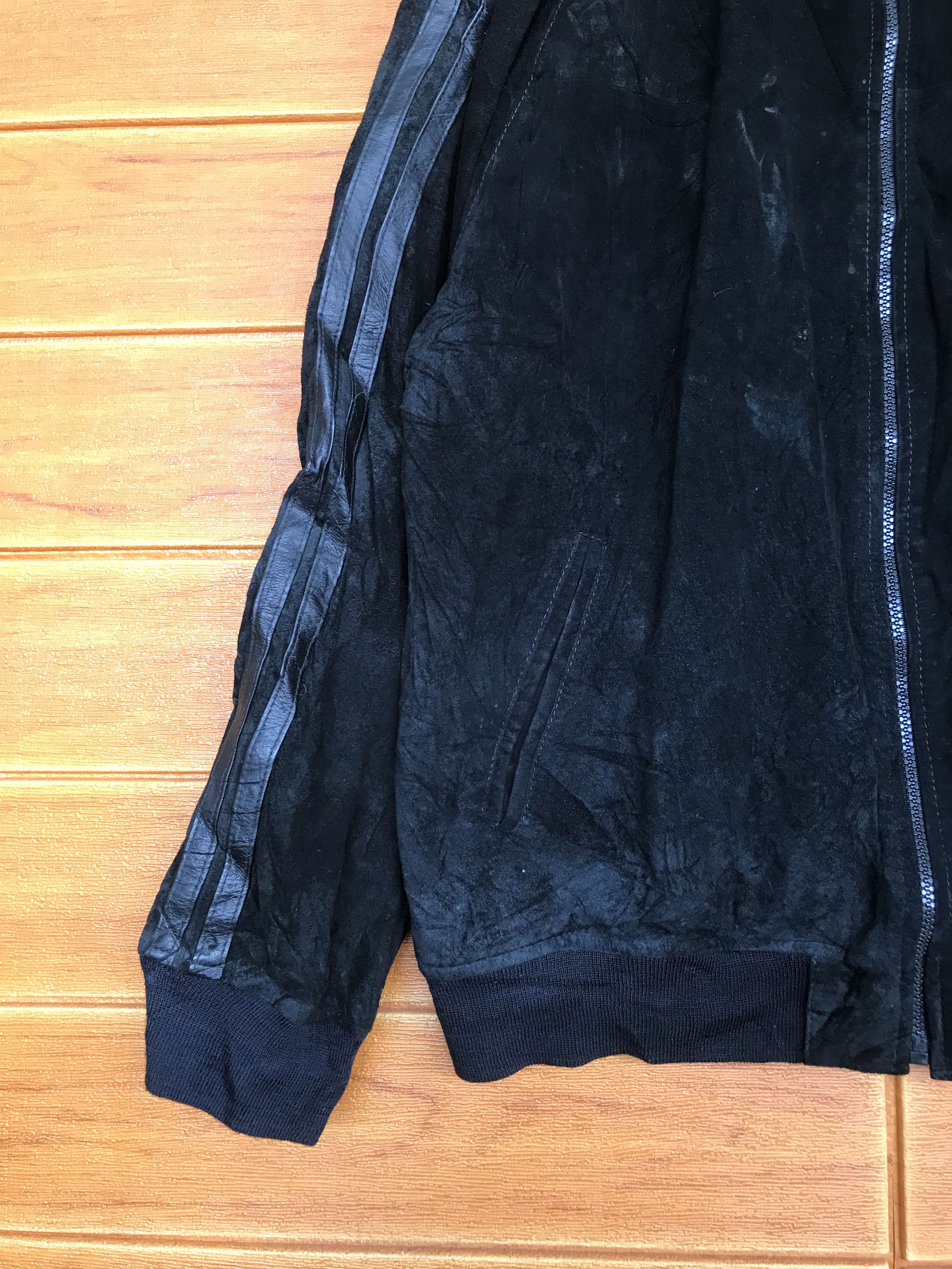 Montage Vintage 90s Montage Japan Patina Suede Leather Jacket Size US L / EU 52-54 / 3 - 5 Thumbnail