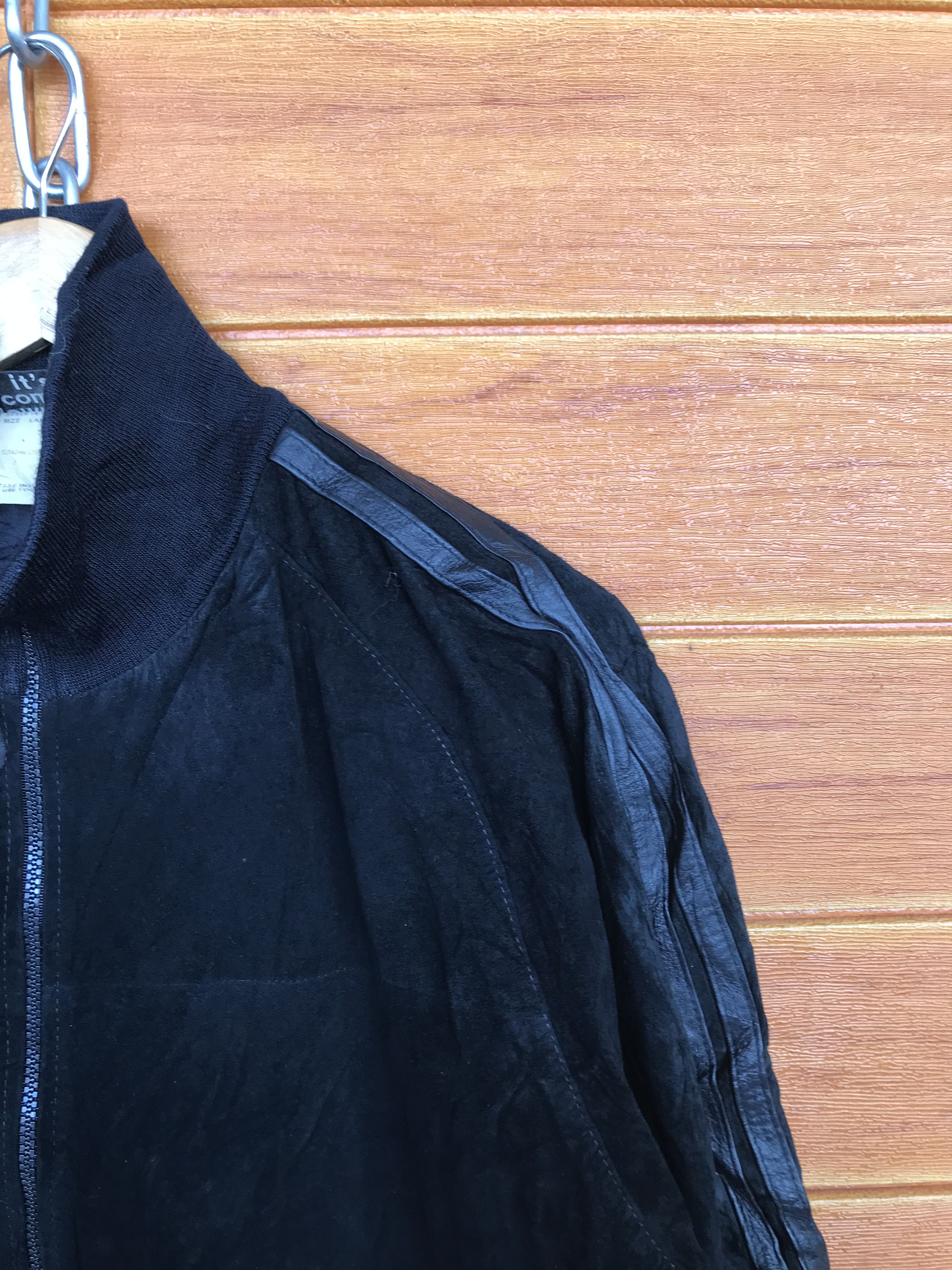 Montage Vintage 90s Montage Japan Patina Suede Leather Jacket Size US L / EU 52-54 / 3 - 4 Thumbnail