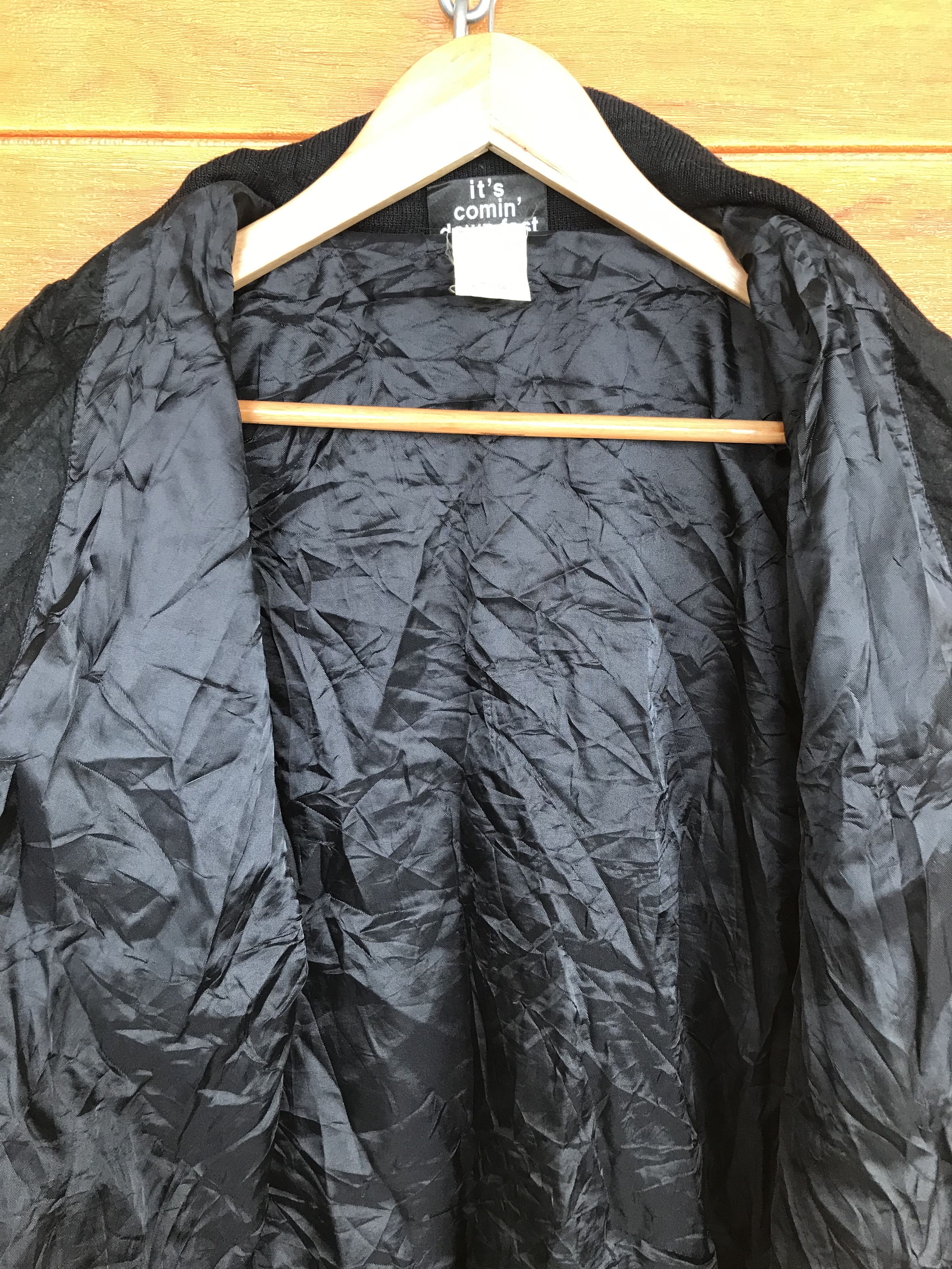 Montage Vintage 90s Montage Japan Patina Suede Leather Jacket Size US L / EU 52-54 / 3 - 11 Thumbnail