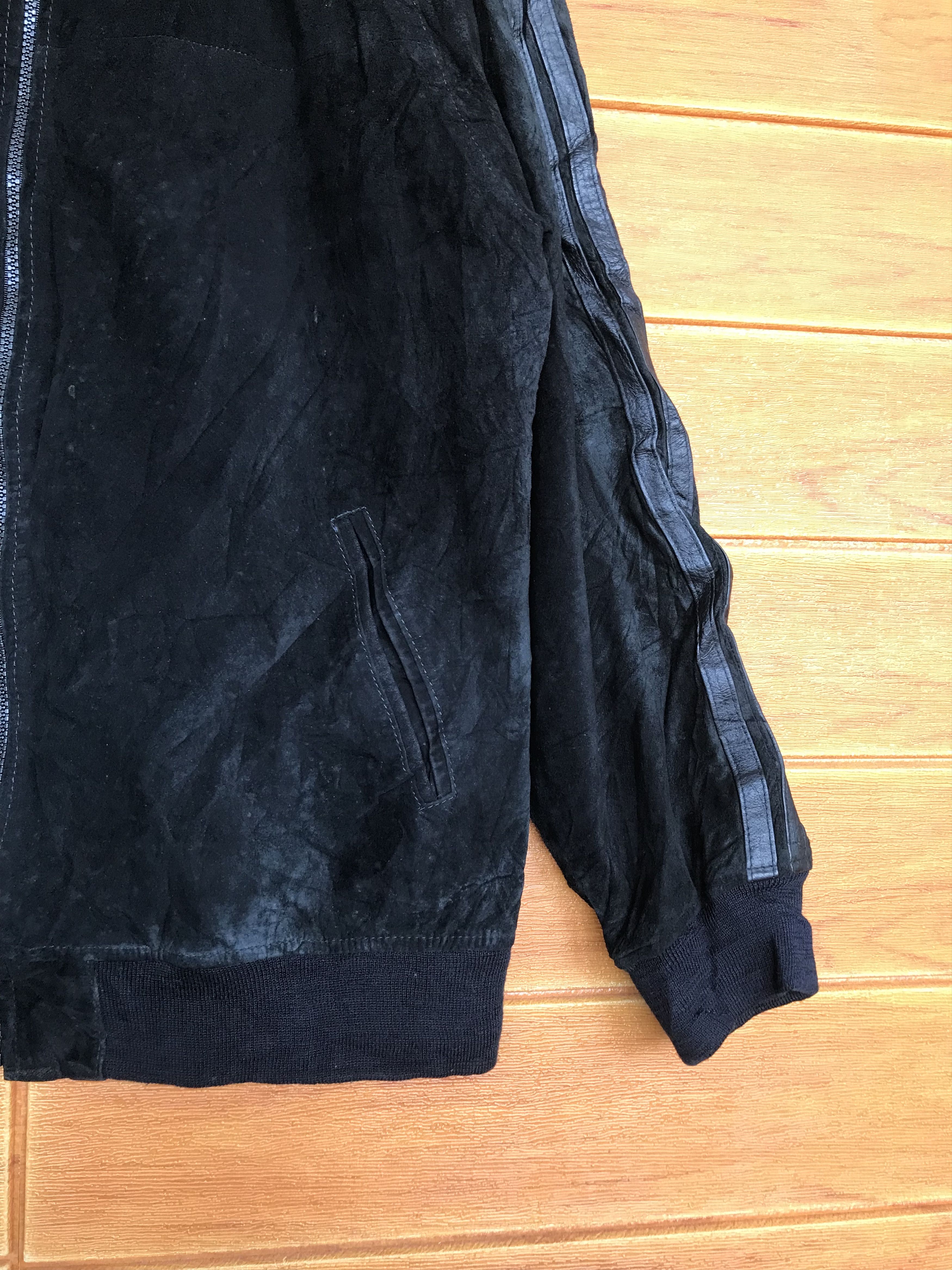 Montage Vintage 90s Montage Japan Patina Suede Leather Jacket Size US L / EU 52-54 / 3 - 6 Thumbnail