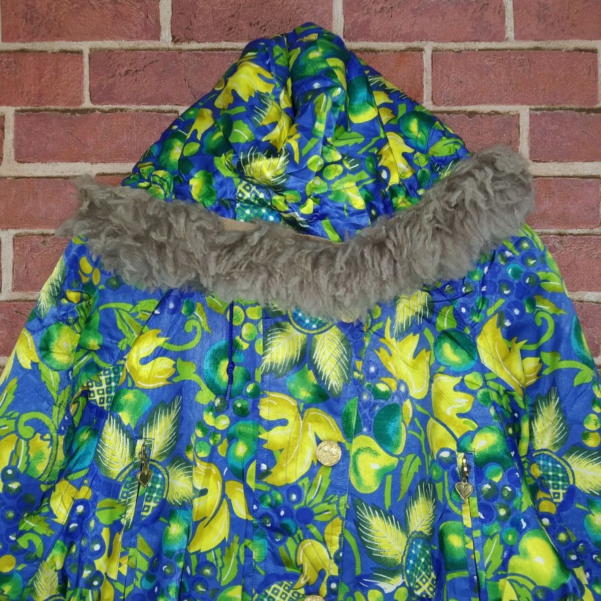 Ski Jacket Japan Overprinted Art Flower Outerwear