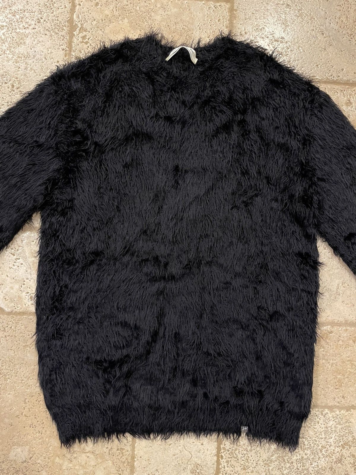 1017 ALYX 9SM × Alyx Alyx 1017 Black Feather Mohair Sweater Size US L / EU 52-54 / 3 - 13 Thumbnail