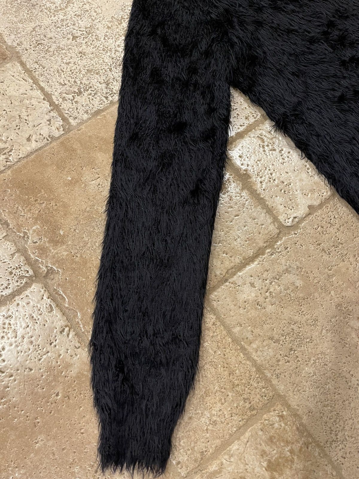 1017 ALYX 9SM × Alyx Alyx 1017 Black Feather Mohair Sweater Size US L / EU 52-54 / 3 - 14 Thumbnail
