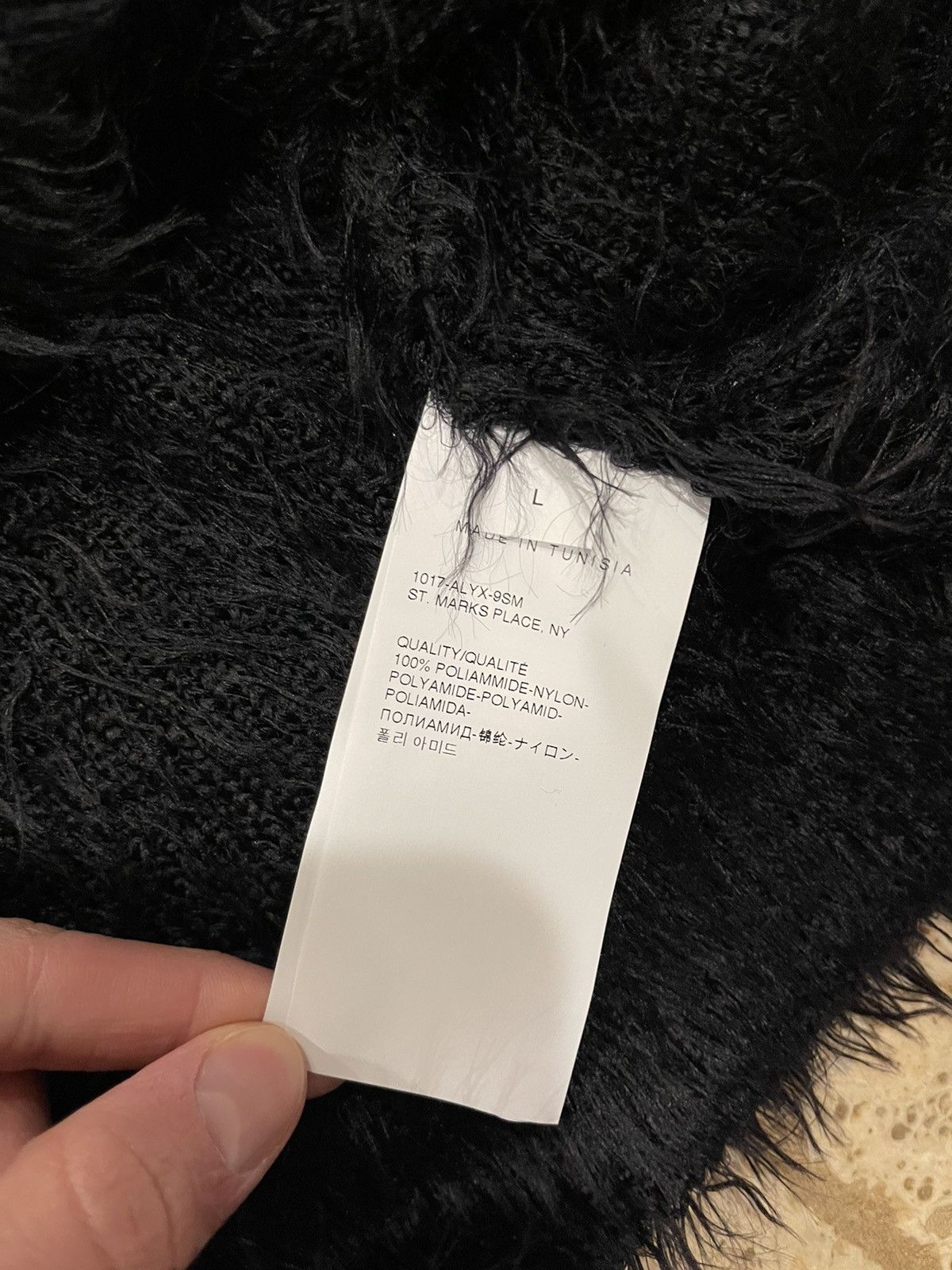1017 ALYX 9SM × Alyx Alyx 1017 Black Feather Mohair Sweater Size US L / EU 52-54 / 3 - 16 Thumbnail