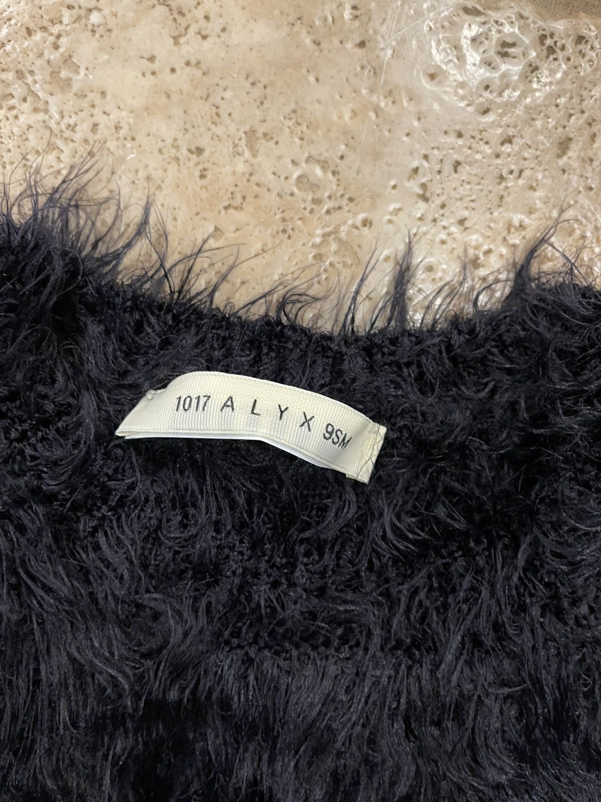 1017 ALYX 9SM × Alyx Alyx 1017 Black Feather Mohair Sweater Size US L / EU 52-54 / 3 - 15 Thumbnail