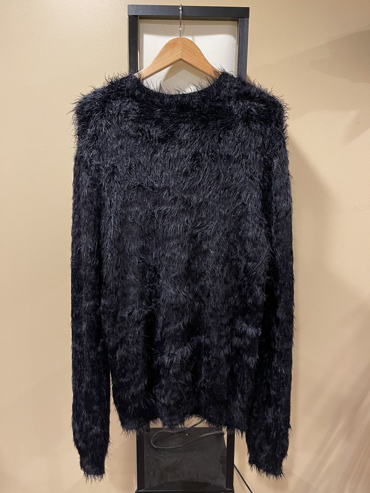 1017 ALYX 9SM × Alyx Alyx 1017 Black Feather Mohair Sweater Size US L / EU 52-54 / 3 - 3 Thumbnail
