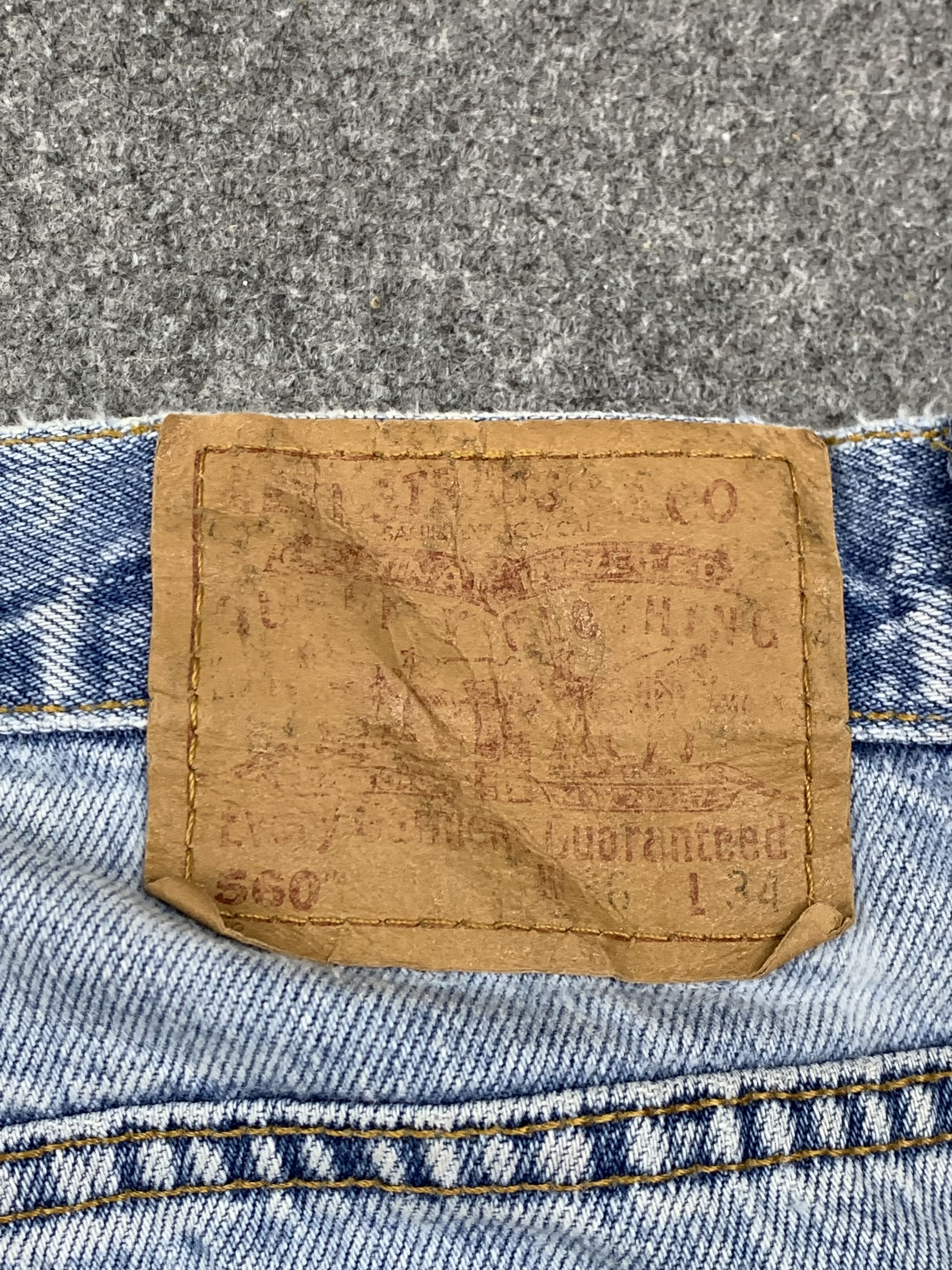 Levi's Vintage 90s Levis 560 Light Wash Jeans Size US 36 / EU 52 - 5 Thumbnail
