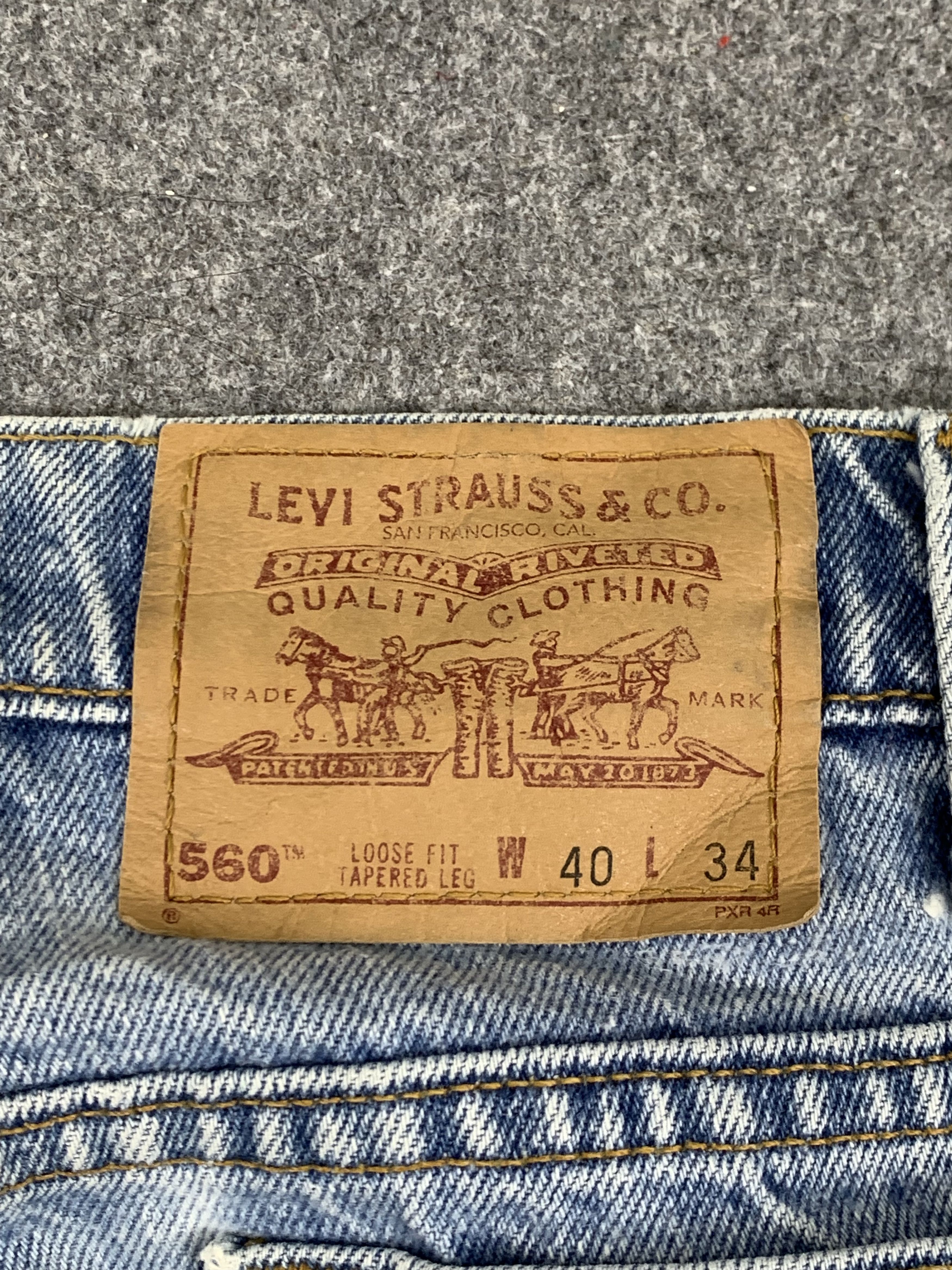 Levi's Vintage 90s Levis 560 Light Wash Jeans DP1752 Size US 39 - 5 Thumbnail