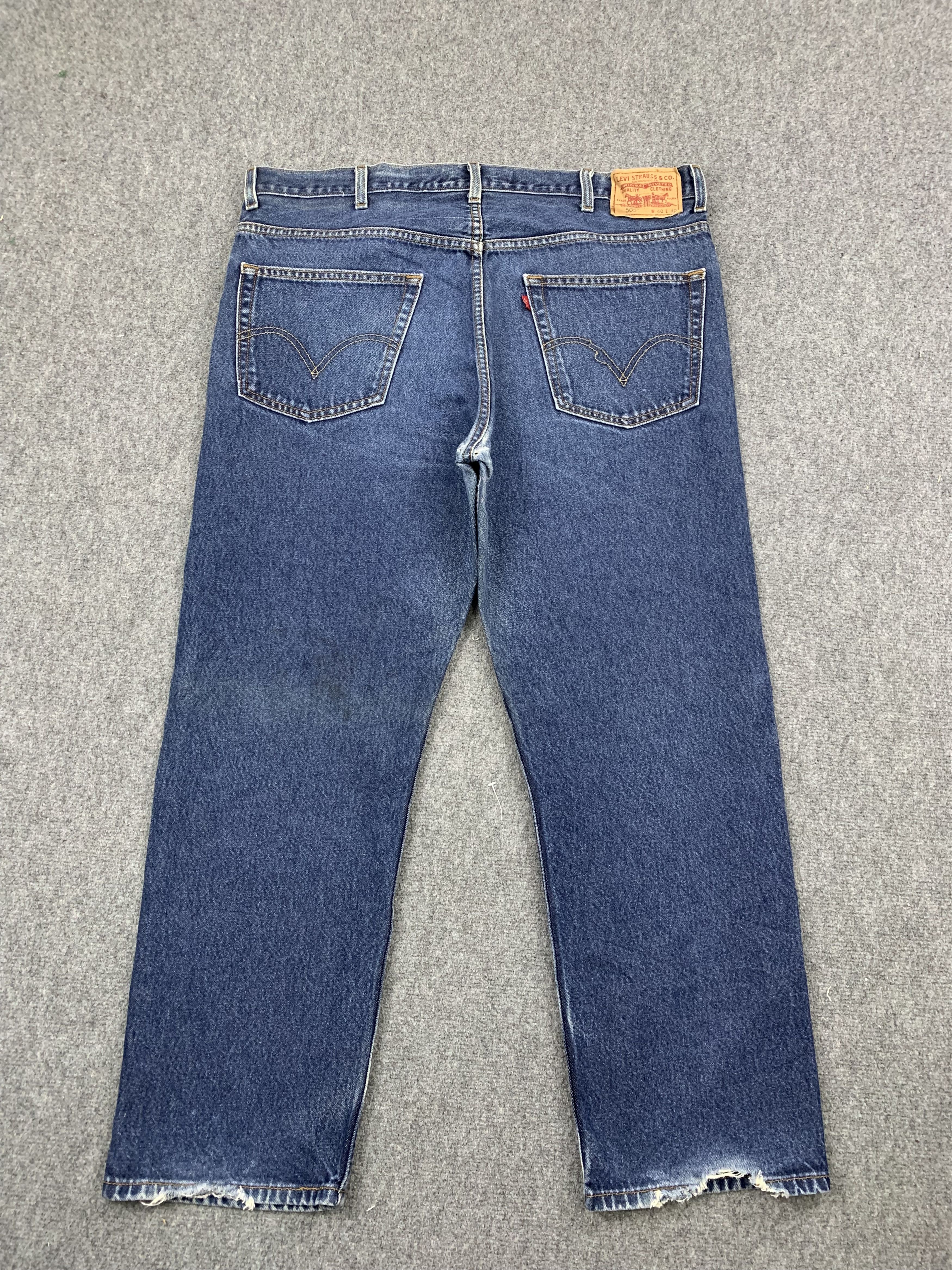Levi's Blue Denim Vintage Levis 505 Jeans DP1750 Size US 42 / EU 58 - 3 Thumbnail