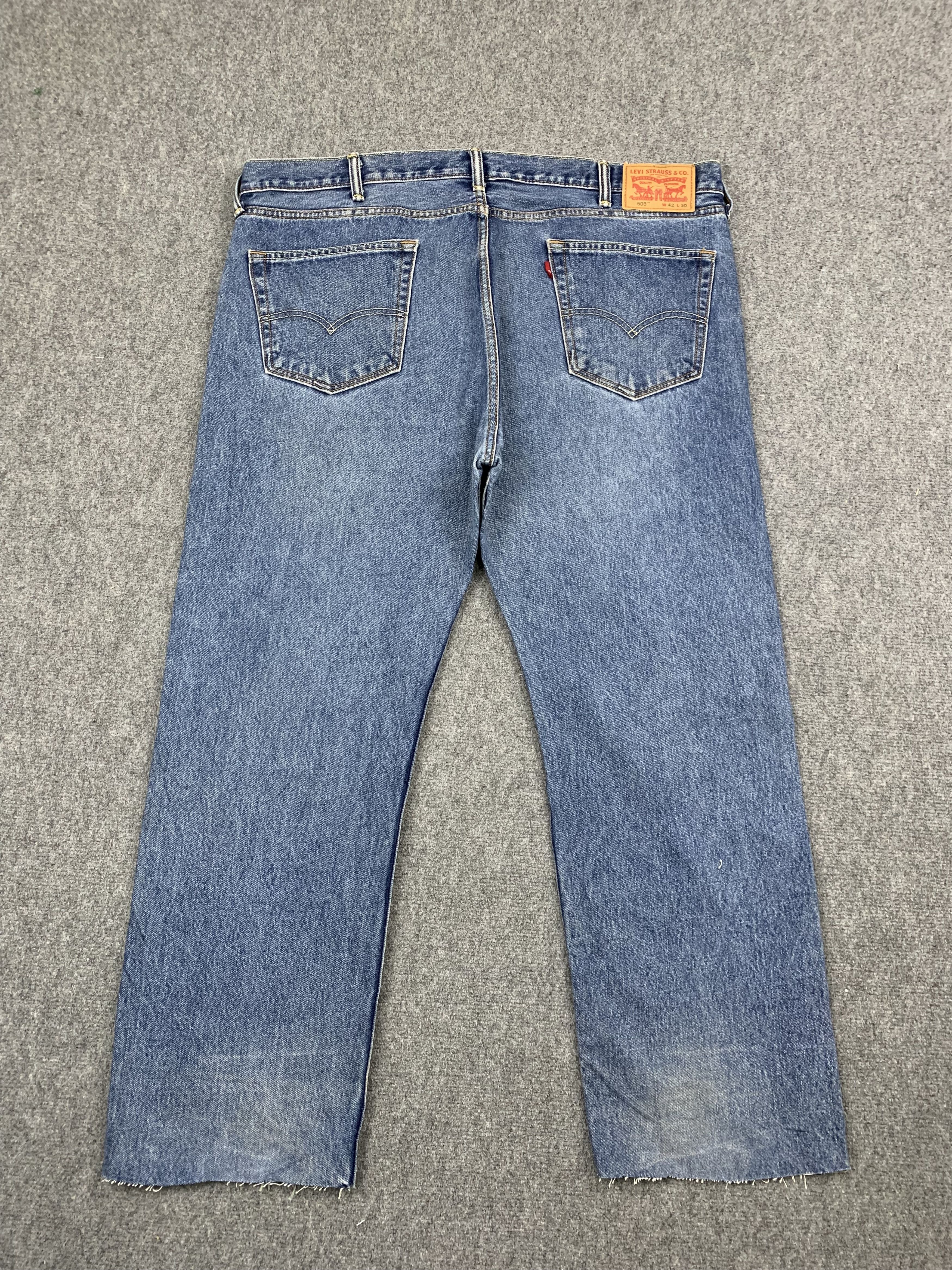 Levi's Vintage Levis 505 Blue Denim Jeans DP1749 Size US 44 / EU 60 - 3 Thumbnail