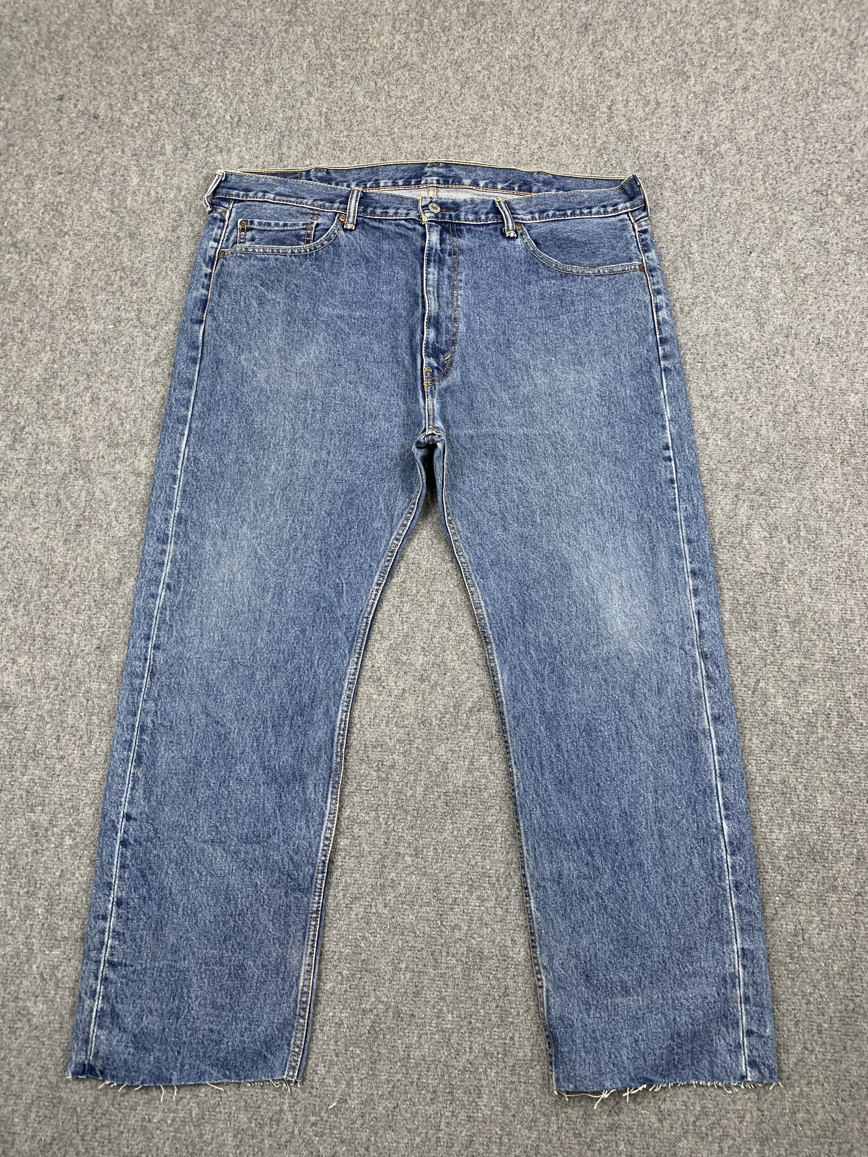 image of Levis 505 Blue Denim Jeans, Men's (Size 44)