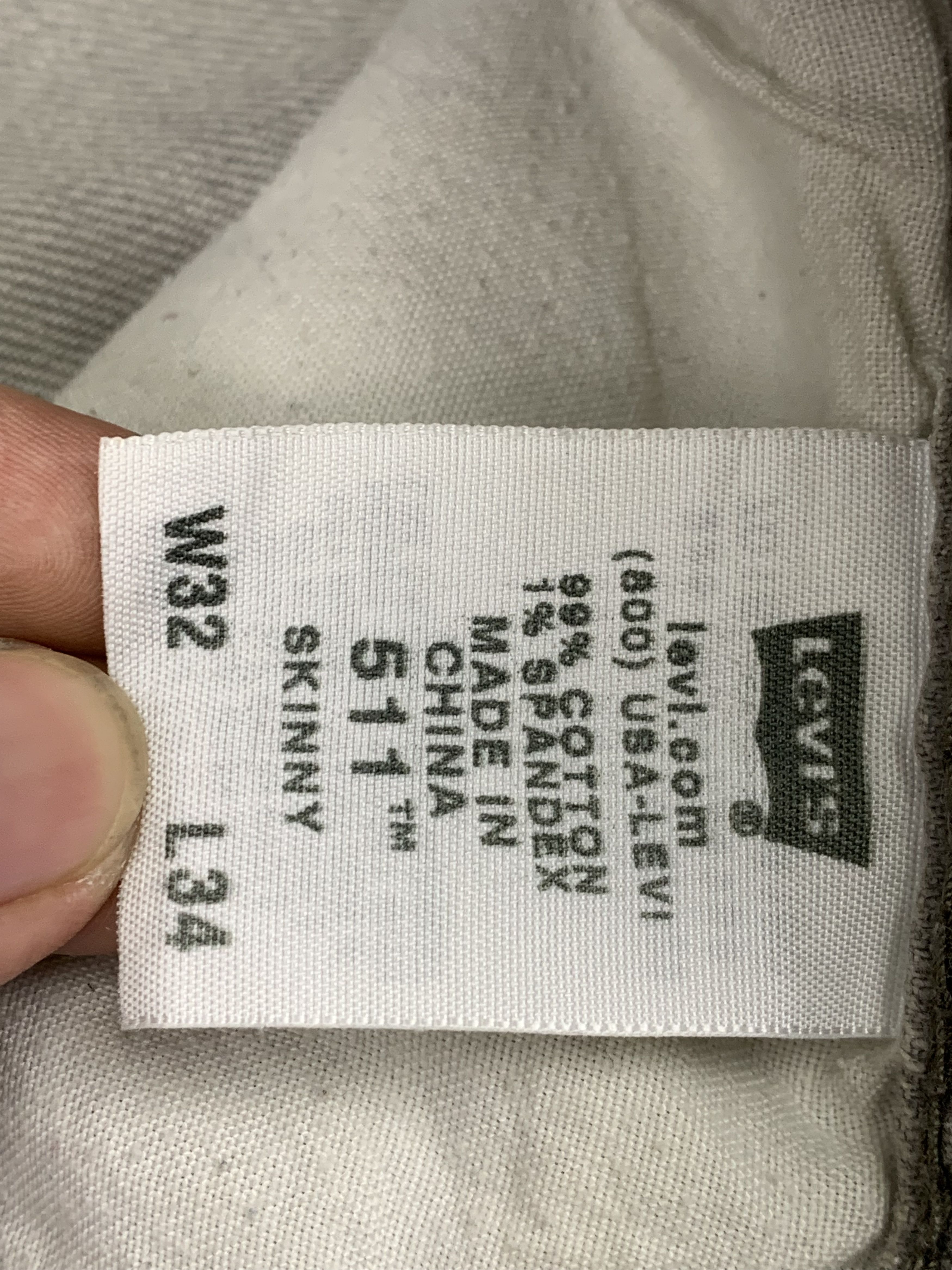 Levi's Faded Black Vintage Levis 511 Skinny Jeans DP1748 Size US 31 - 7 Thumbnail