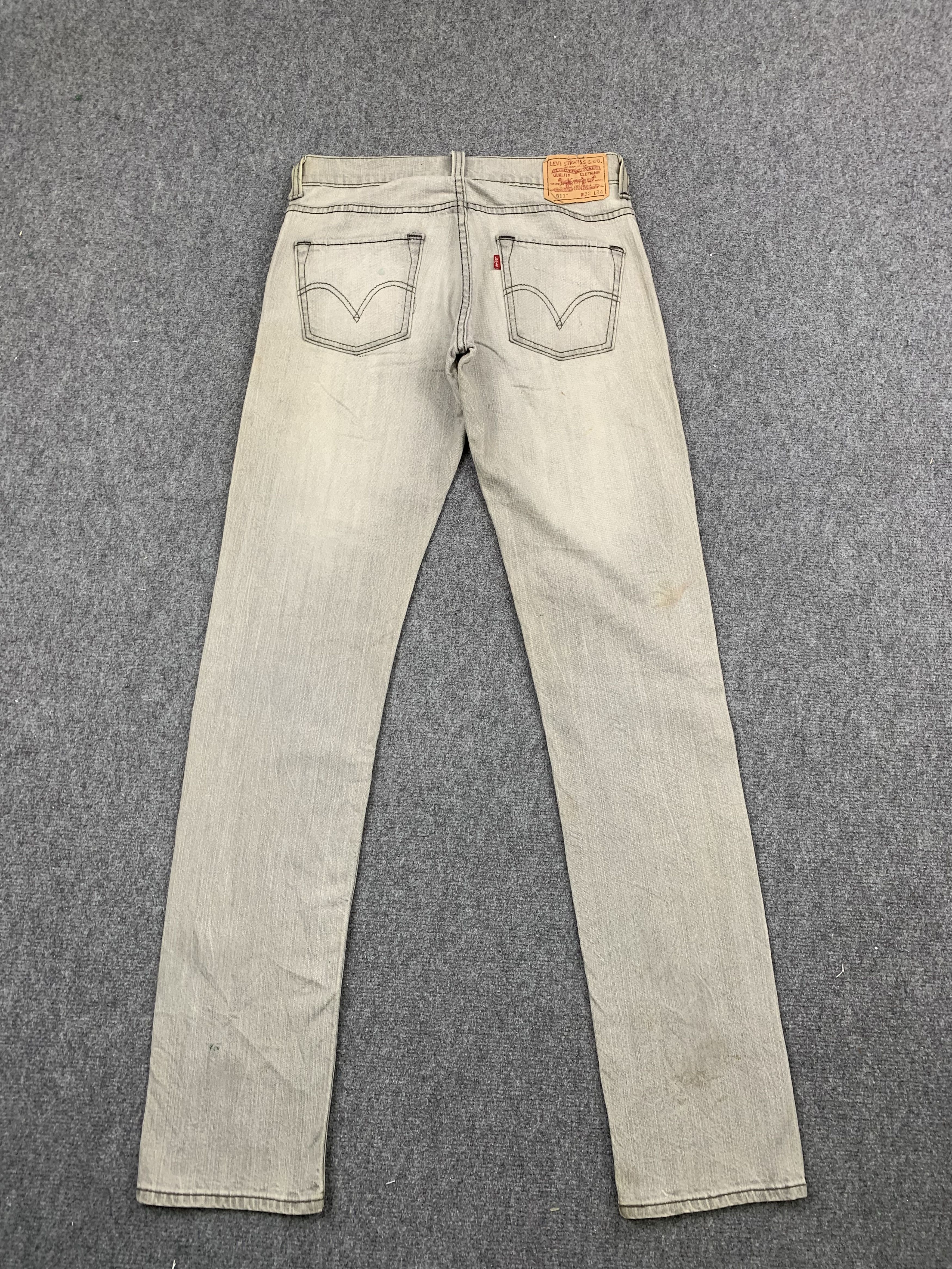 Levi's Faded Black Vintage Levis 511 Skinny Jeans DP1748 Size US 31 - 3 Thumbnail