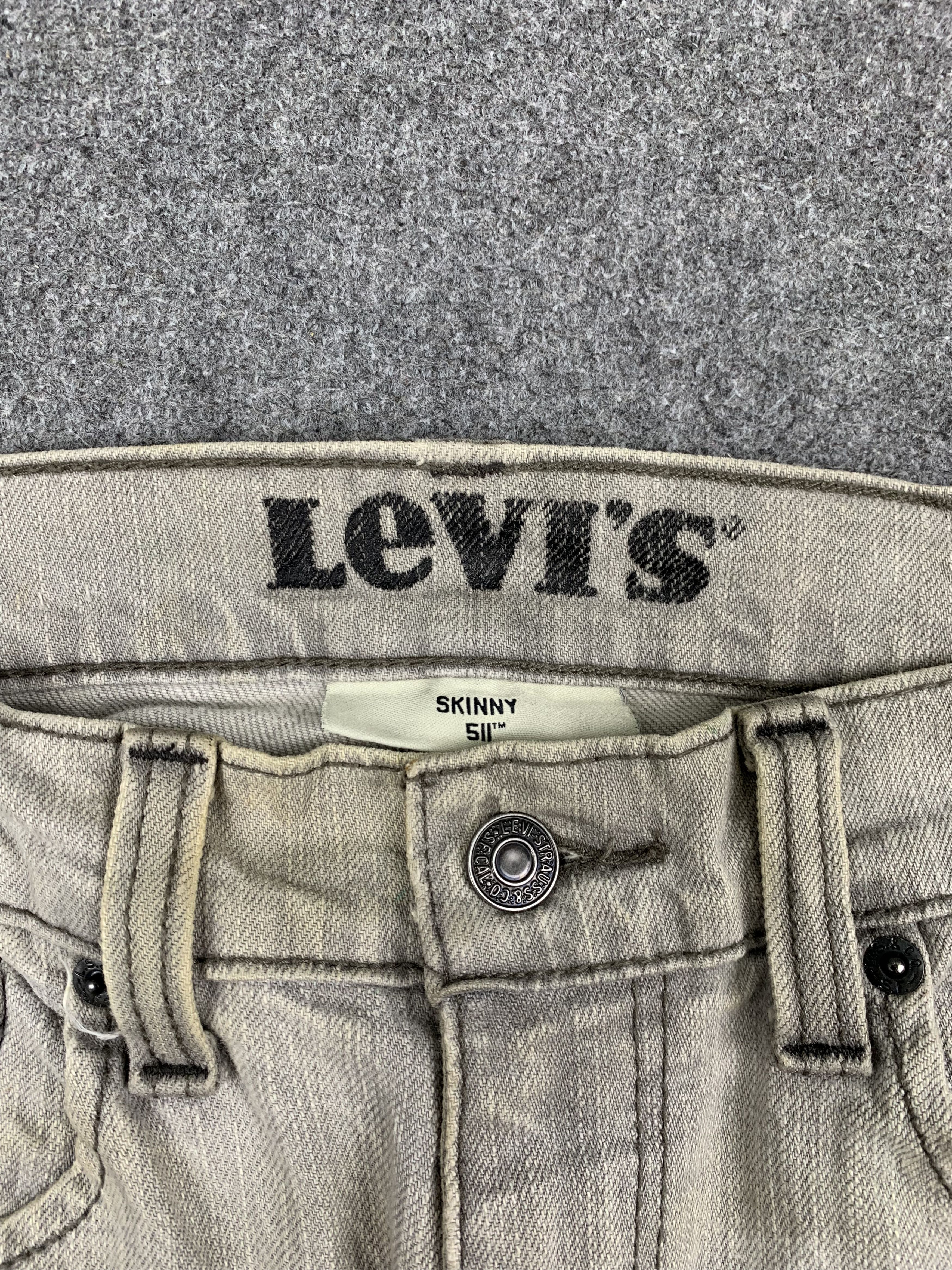 Levi's Faded Black Vintage Levis 511 Skinny Jeans DP1748 Size US 31 - 12 Thumbnail