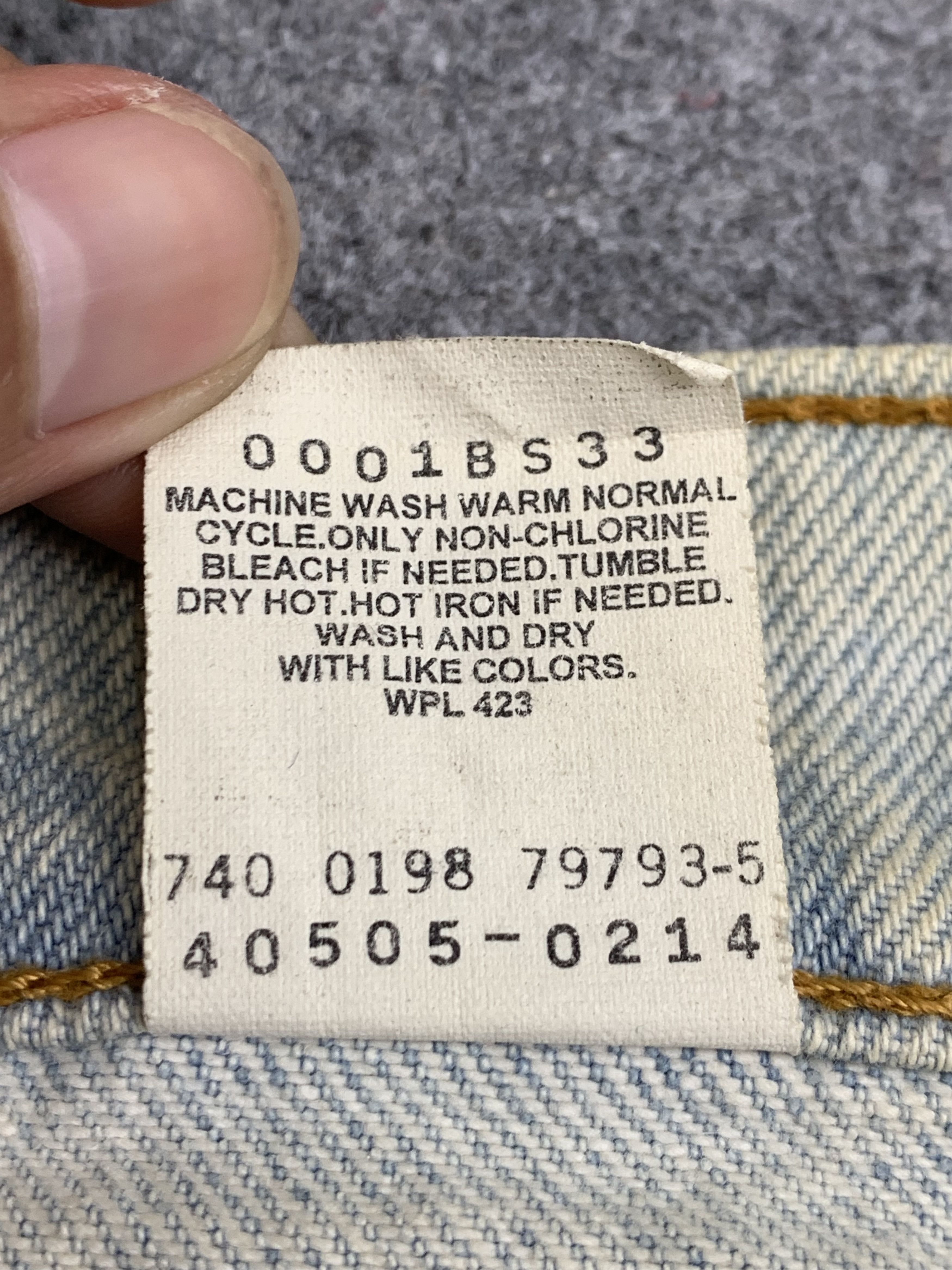 Levi's Vintage 90s Levis 505 Orange Tab Light Wash Jeans DP1747 Size US 40 / EU 56 - 7 Thumbnail