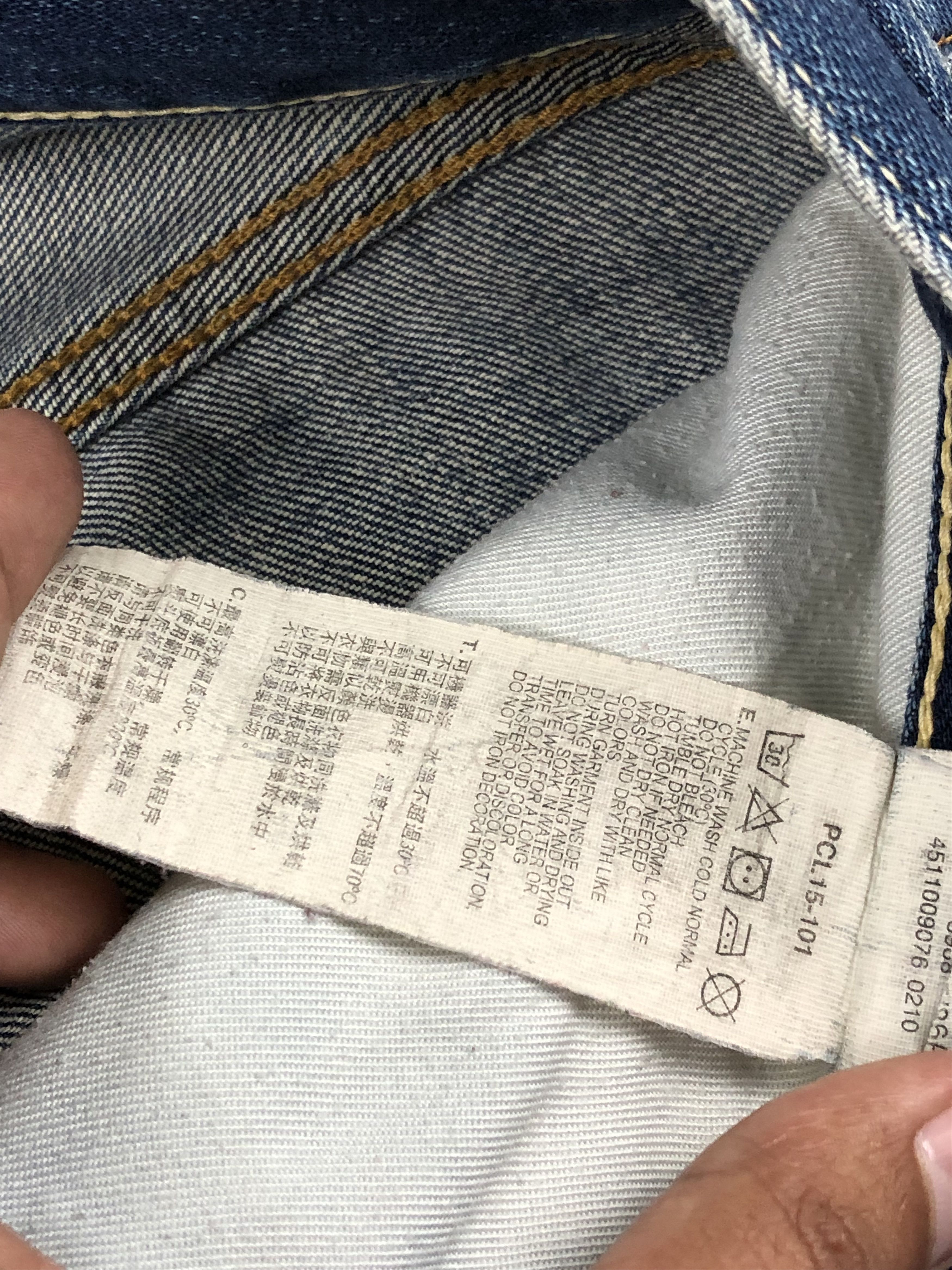 Levi's Vintage Levis 502 Faded Blue Jeans DP1677 Size US 37 - 9 Thumbnail