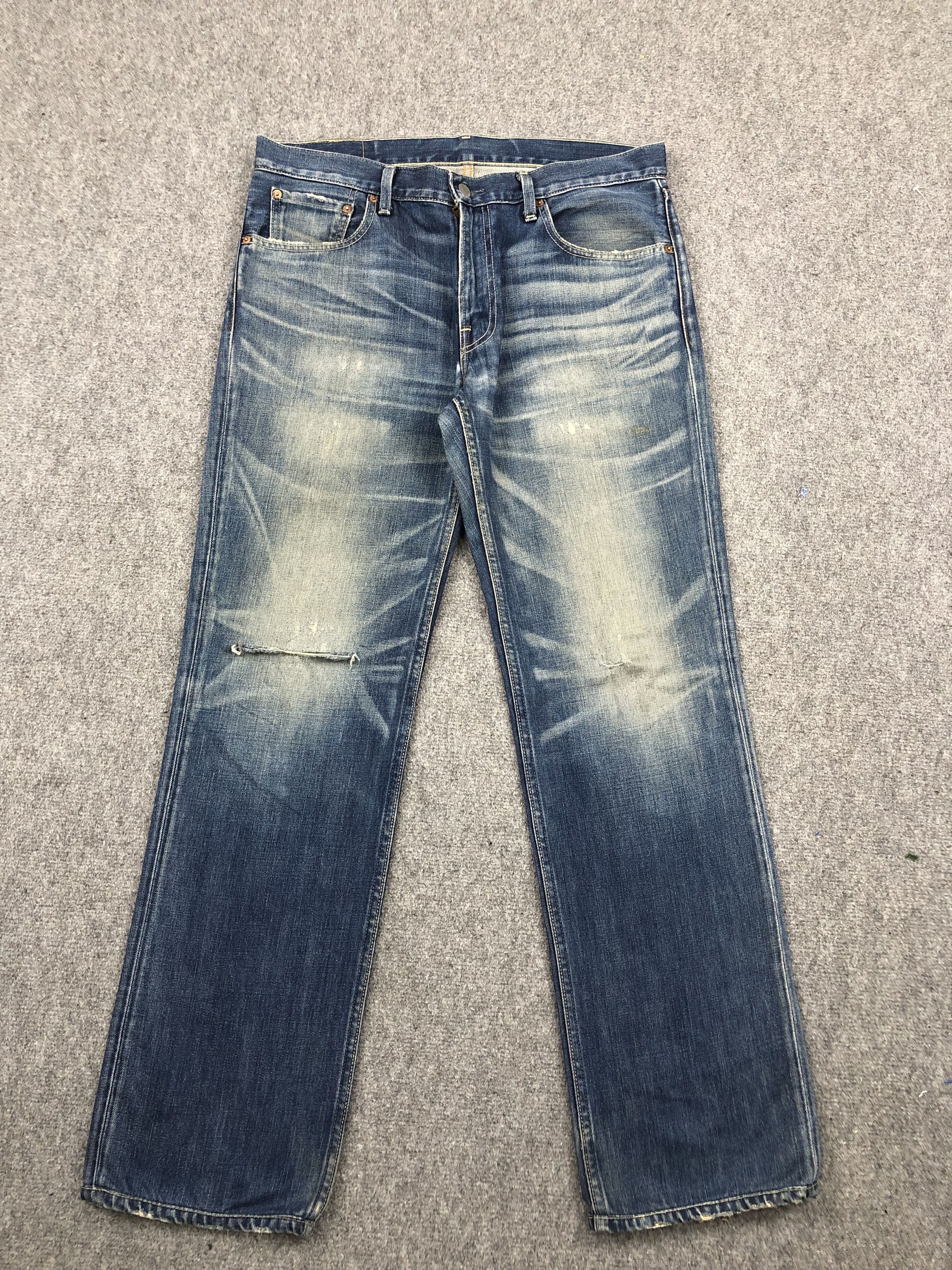 Levi's Vintage Levis 502 Faded Blue Jeans DP1677 Size US 37 - 1 Thumbnail