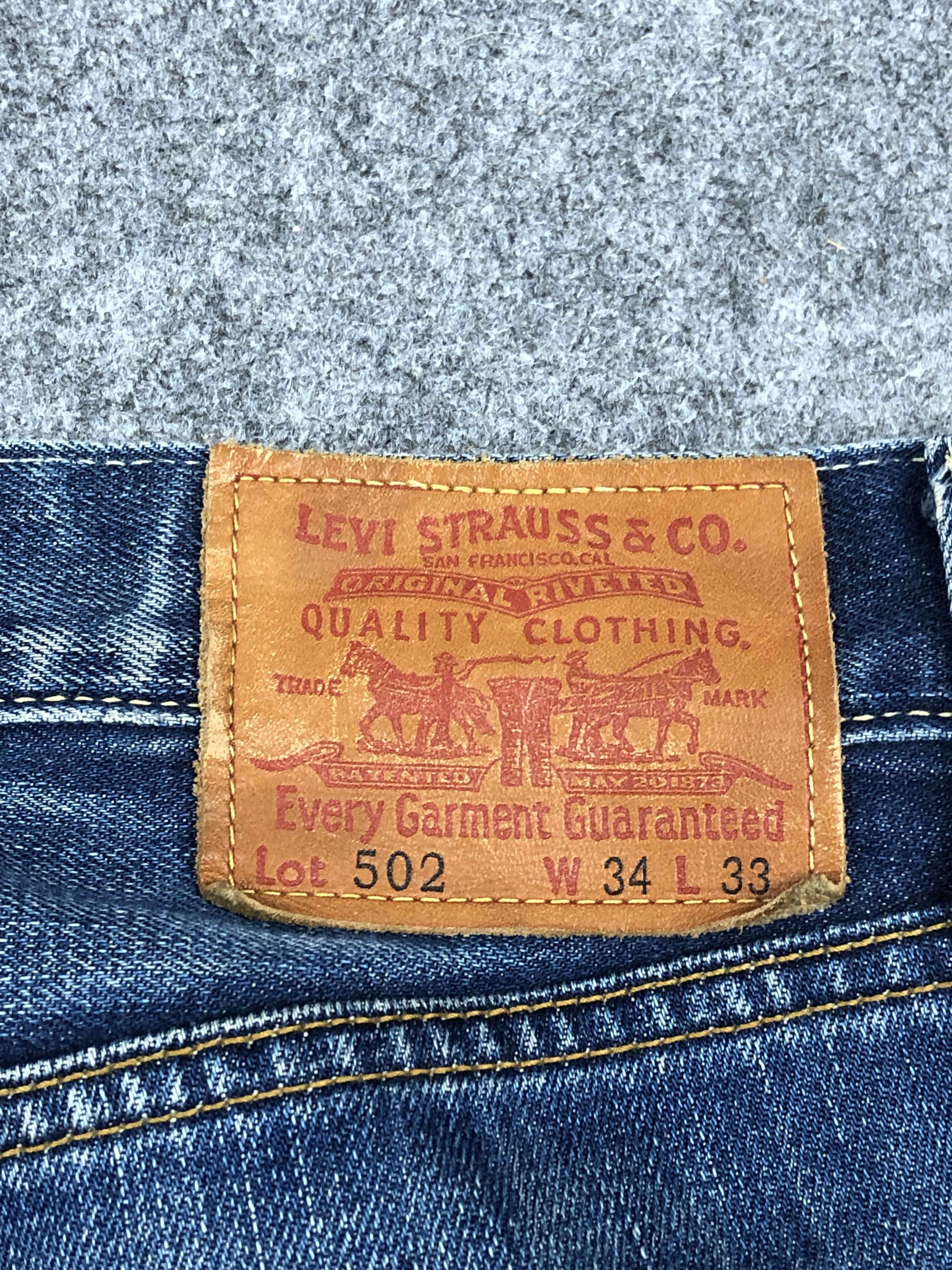 Levi's Vintage Levis 502 Faded Blue Jeans DP1677 Size US 37 - 5 Thumbnail