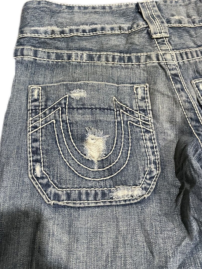 True Religion Vintage True Religion Sammy Big T Lowrise Distressed Style Size US 31 - 9 Thumbnail
