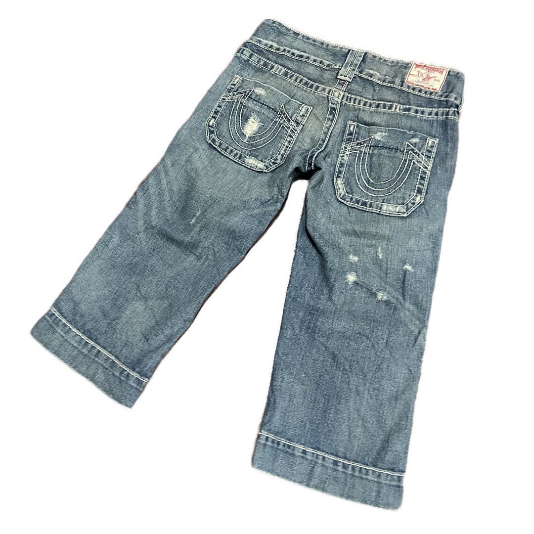 True Religion Vintage True Religion Sammy Big T Lowrise Distressed Style Size US 31 - 3 Thumbnail