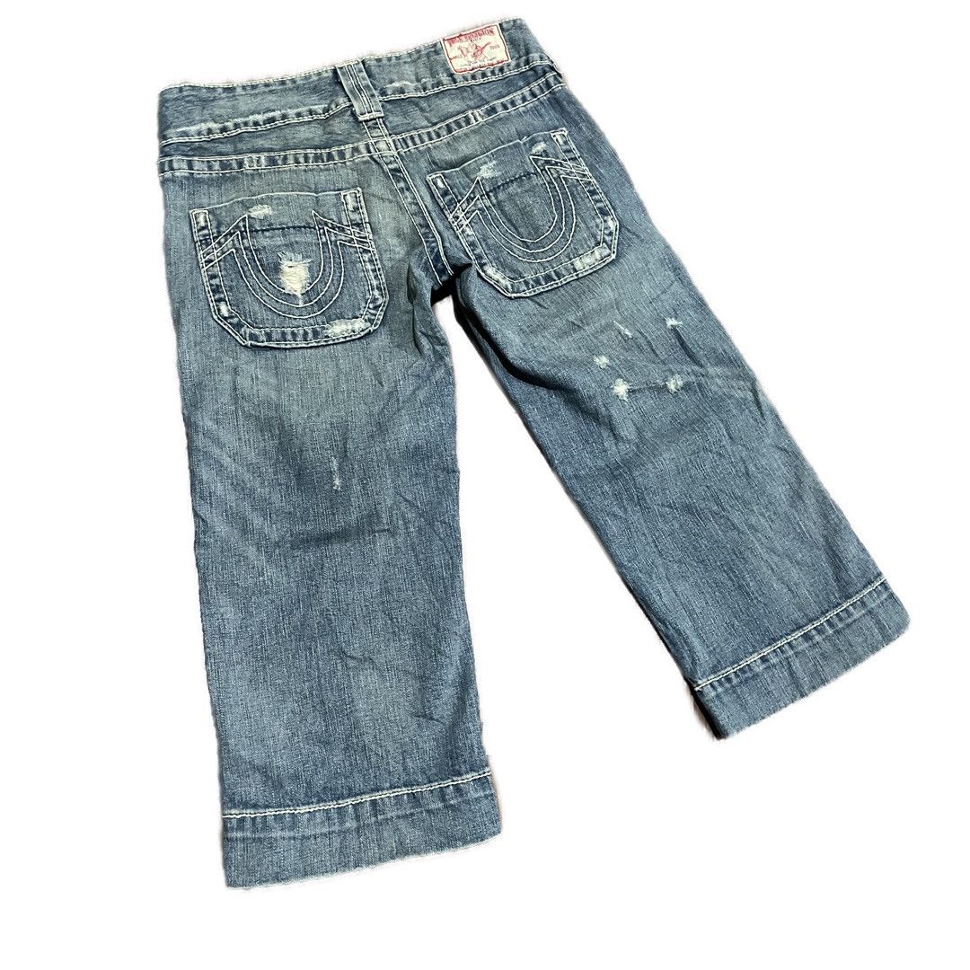True Religion Vintage True Religion Sammy Big T Lowrise Distressed Style Size US 31 - 2 Thumbnail
