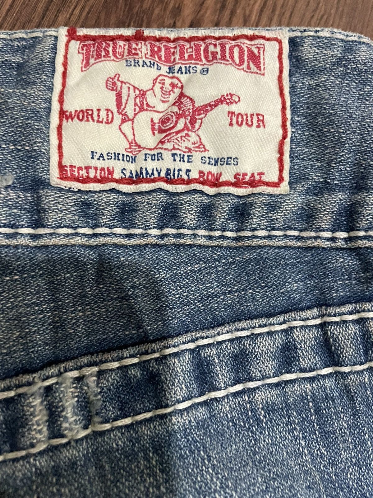 True Religion Vintage True Religion Sammy Big T Lowrise Distressed Style Size US 31 - 14 Thumbnail