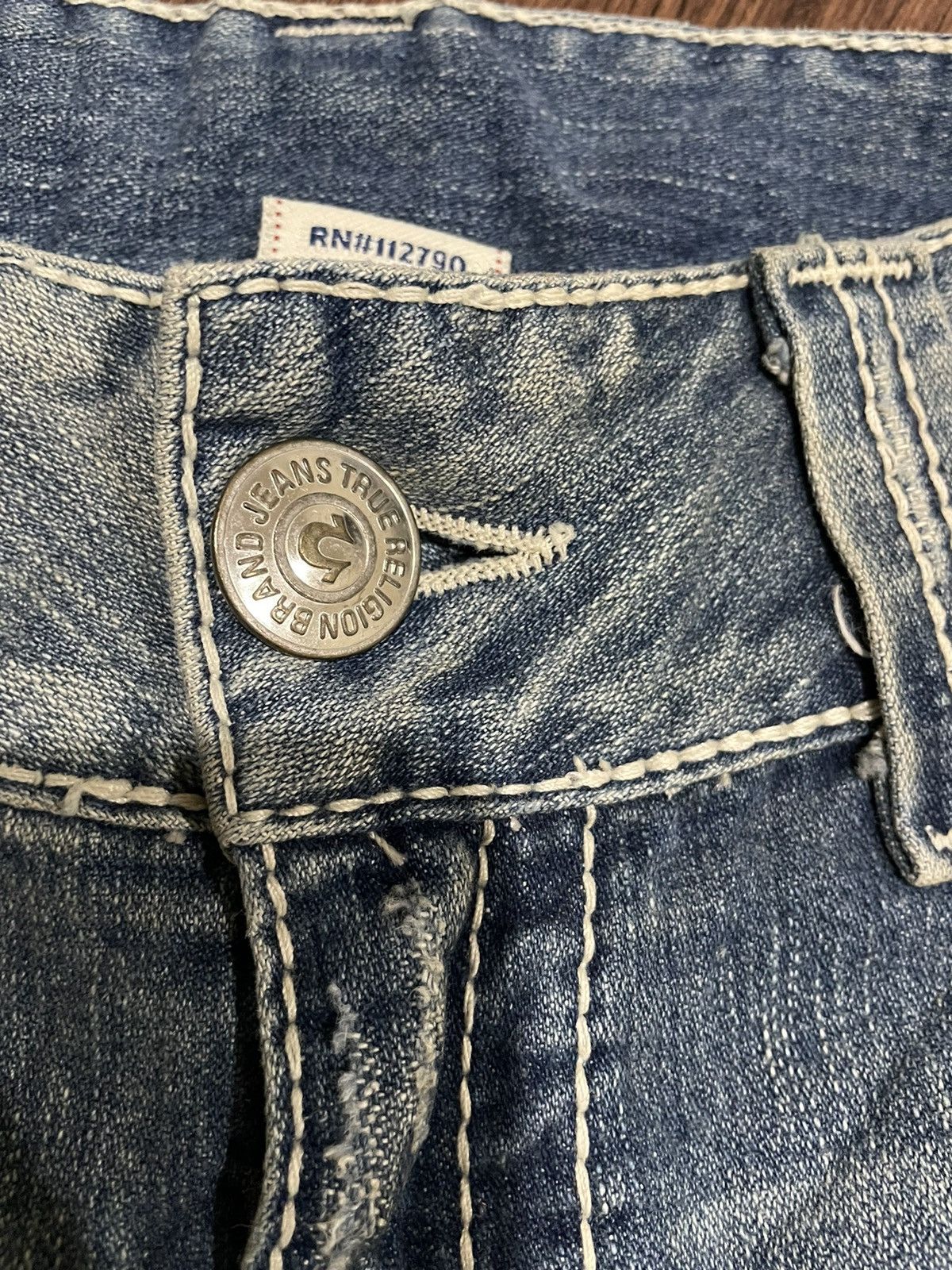 True Religion Vintage True Religion Sammy Big T Lowrise Distressed Style Size US 31 - 17 Thumbnail