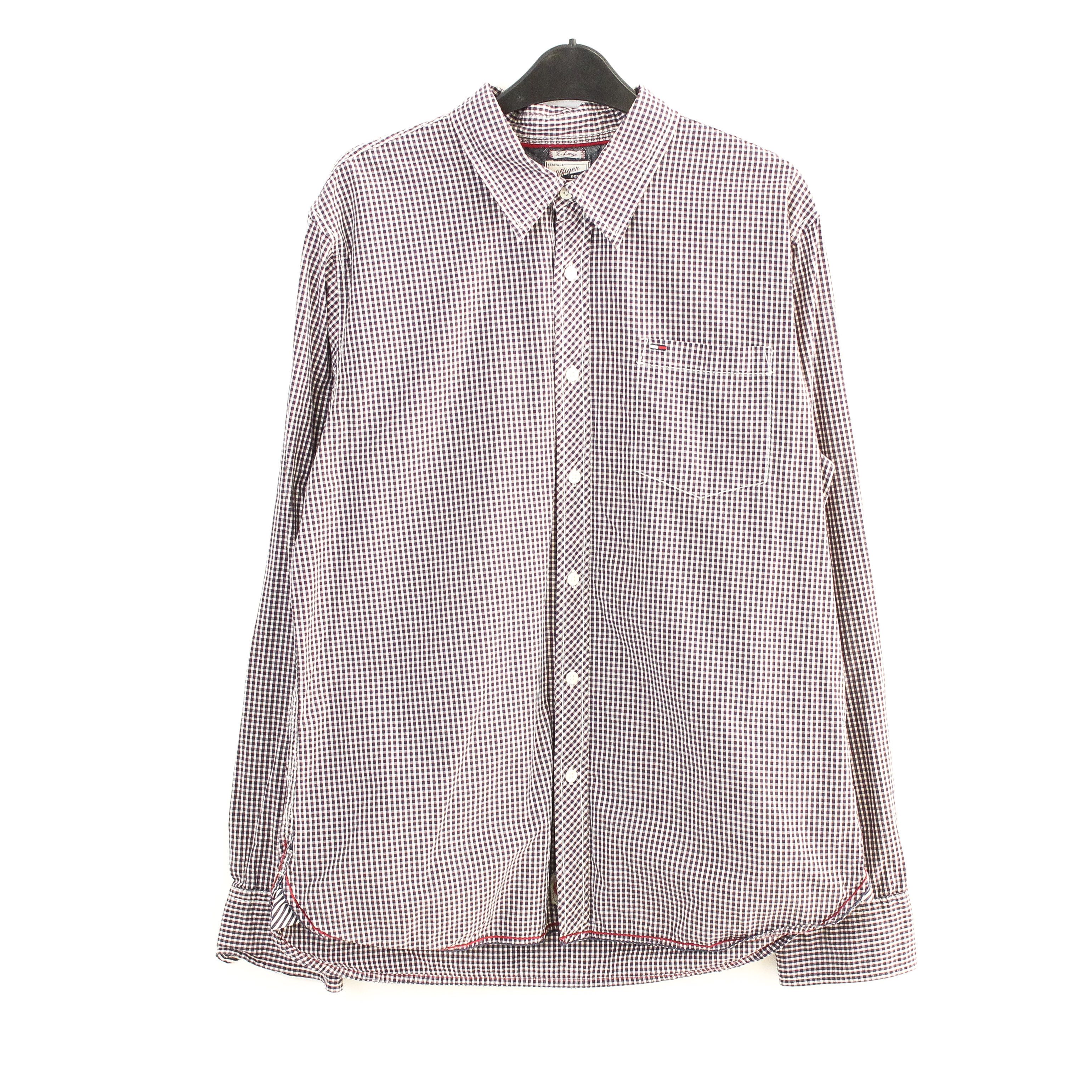 Tommy Hilfiger Denim Casual Cotton Plaid Shirt Button Up Tartan Check Size US XL / EU 56 / 4 - 1 Thumbnail