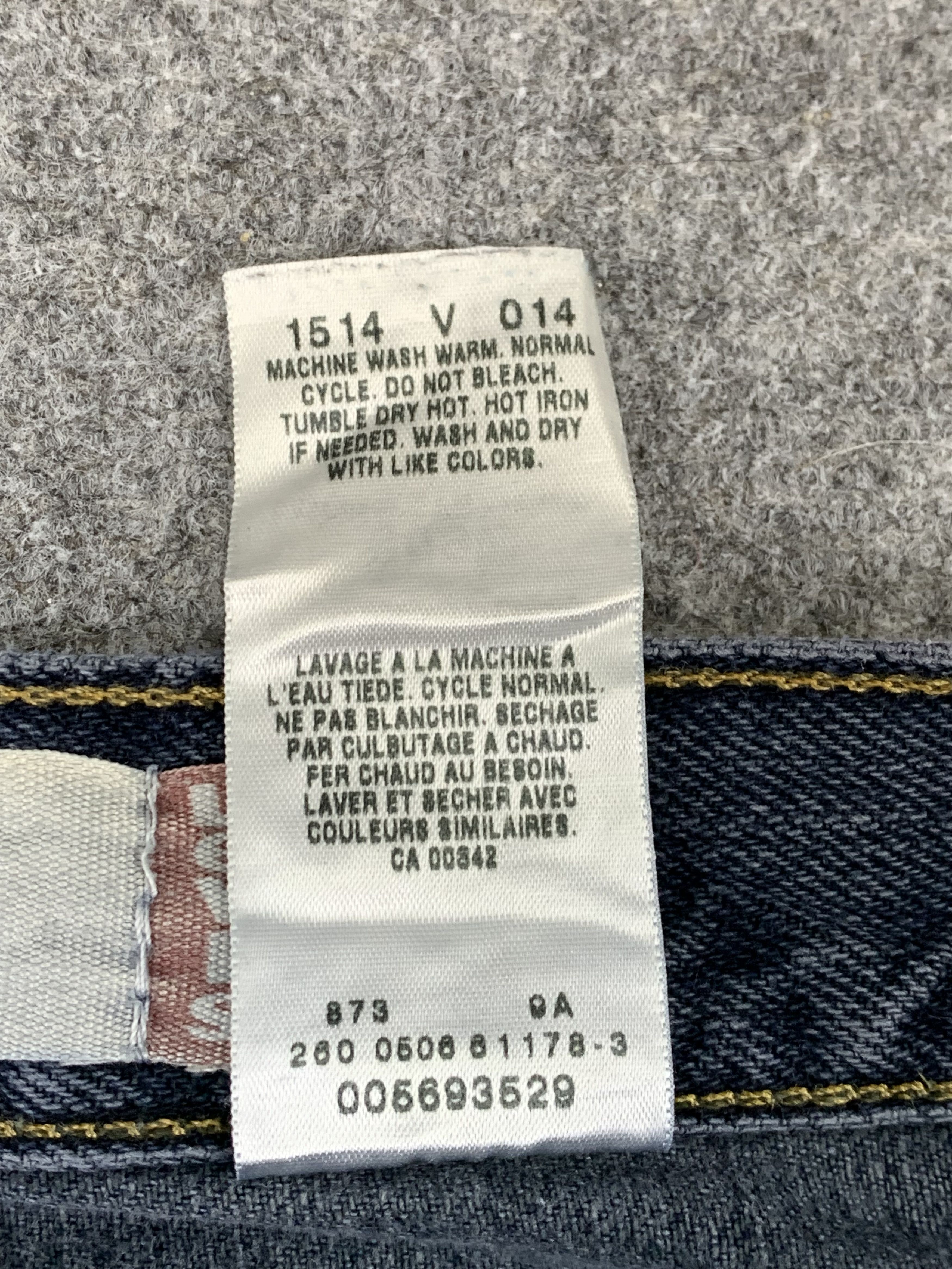 Levi's Vintage Levis 569 Faded Blue Jeans DP1760 Size US 37 - 8 Thumbnail