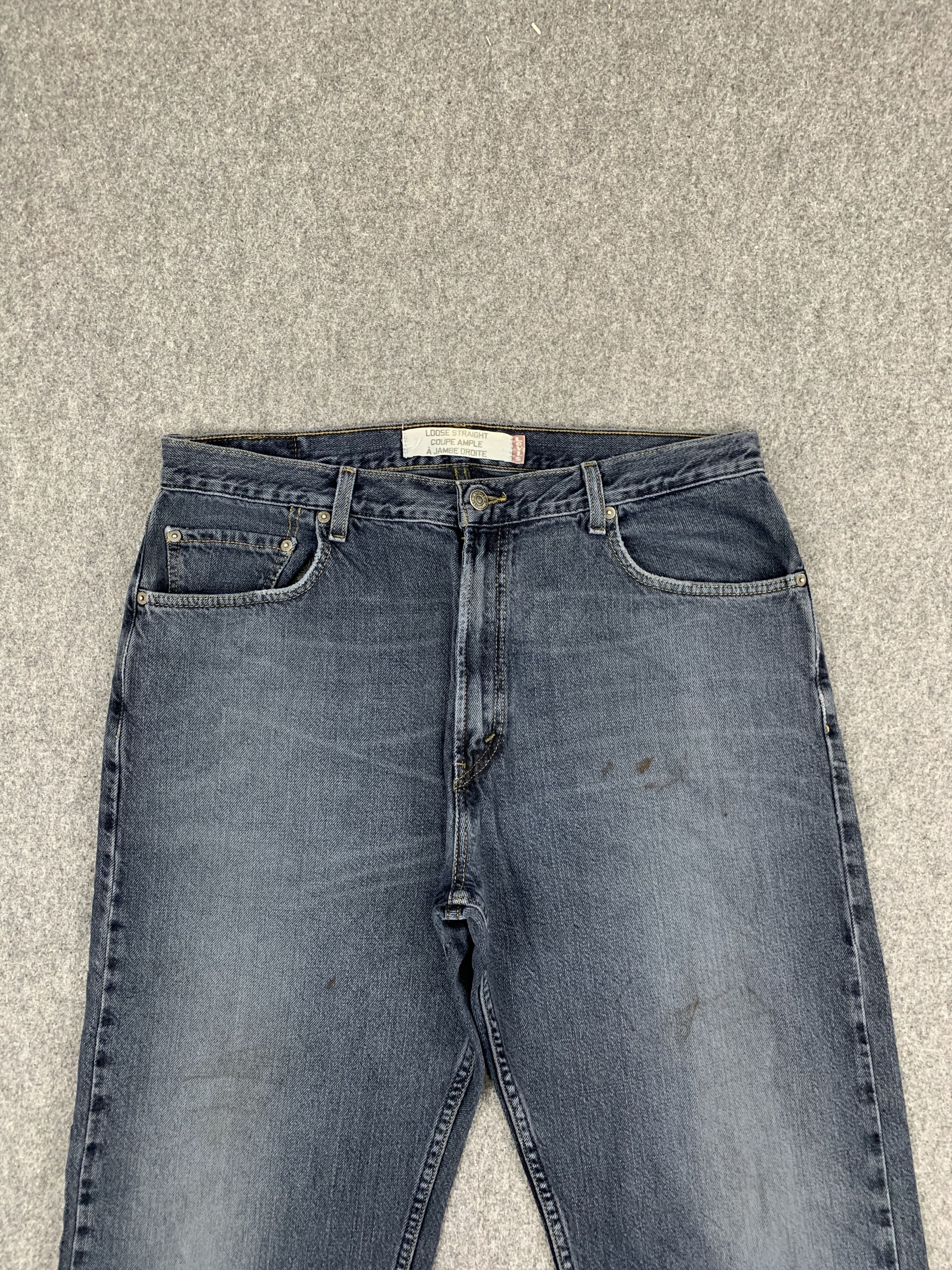 Levi's Vintage Levis 569 Faded Blue Jeans DP1760 Size US 37 - 2 Thumbnail
