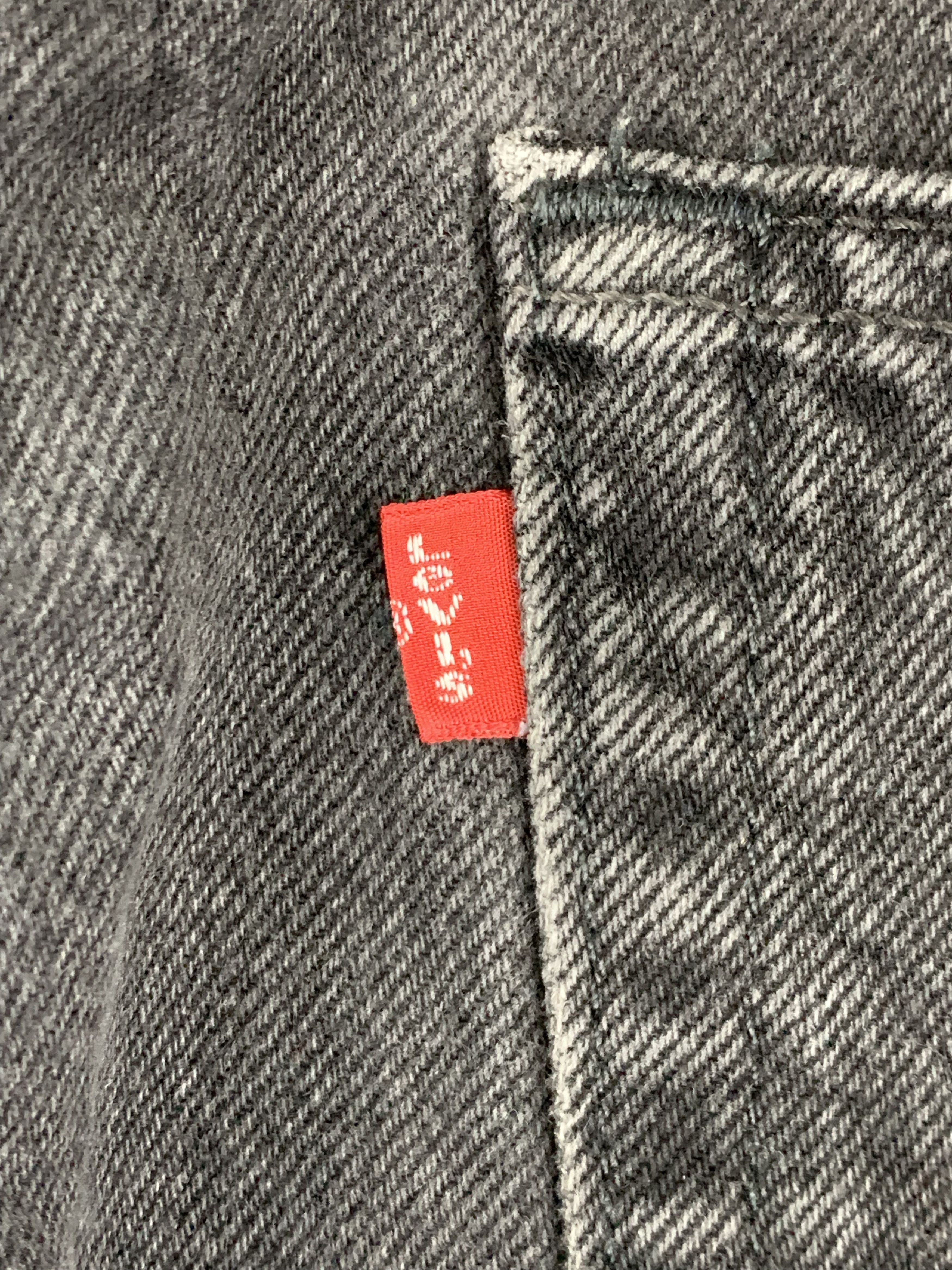 Levi's Faded Black Vintage Levis 505 Jeans DP1757 Size US 38 / EU 54 - 6 Thumbnail