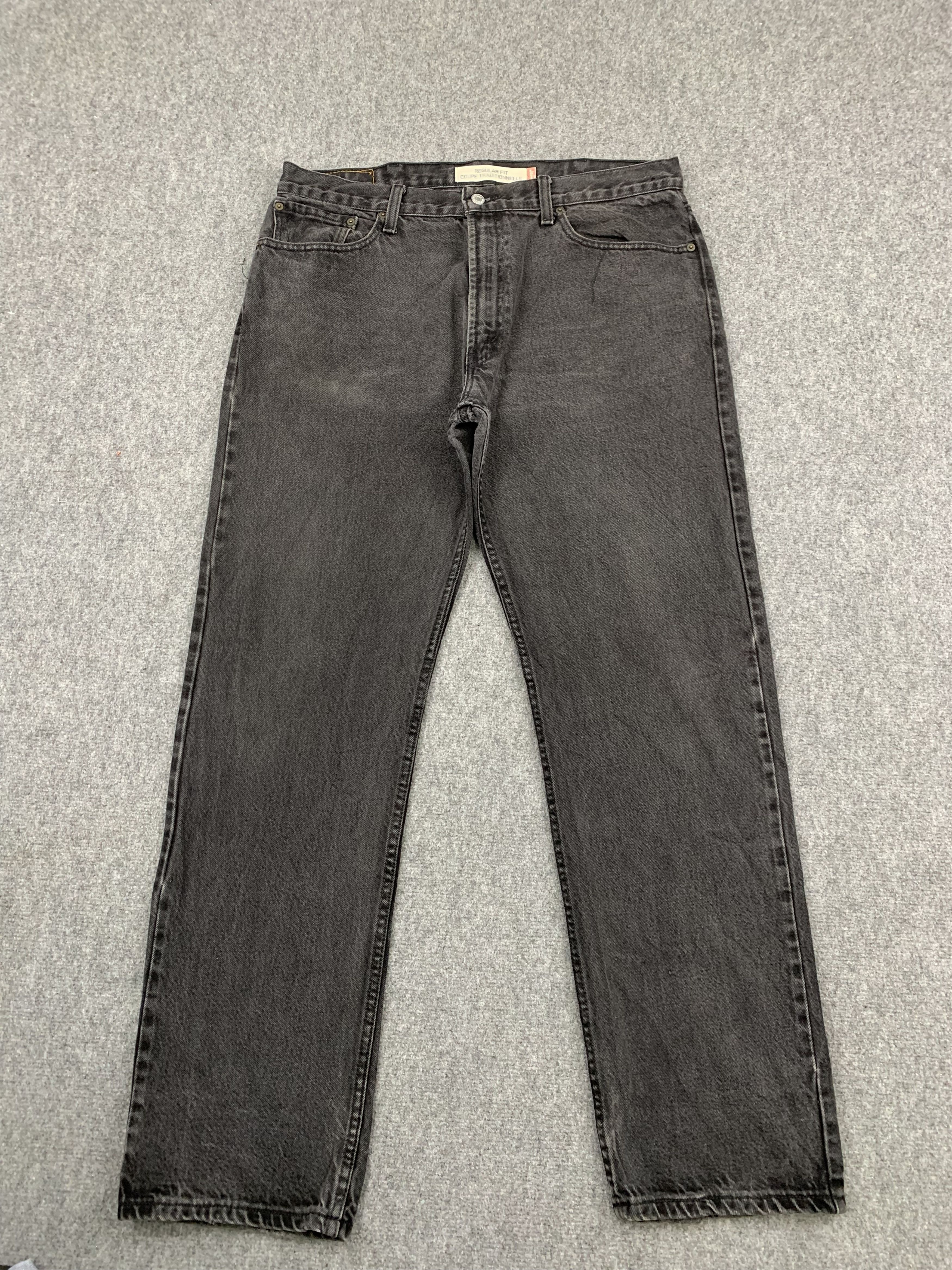 image of Faded Black Vintage Levis 505 Jeans, Men's (Size 38)