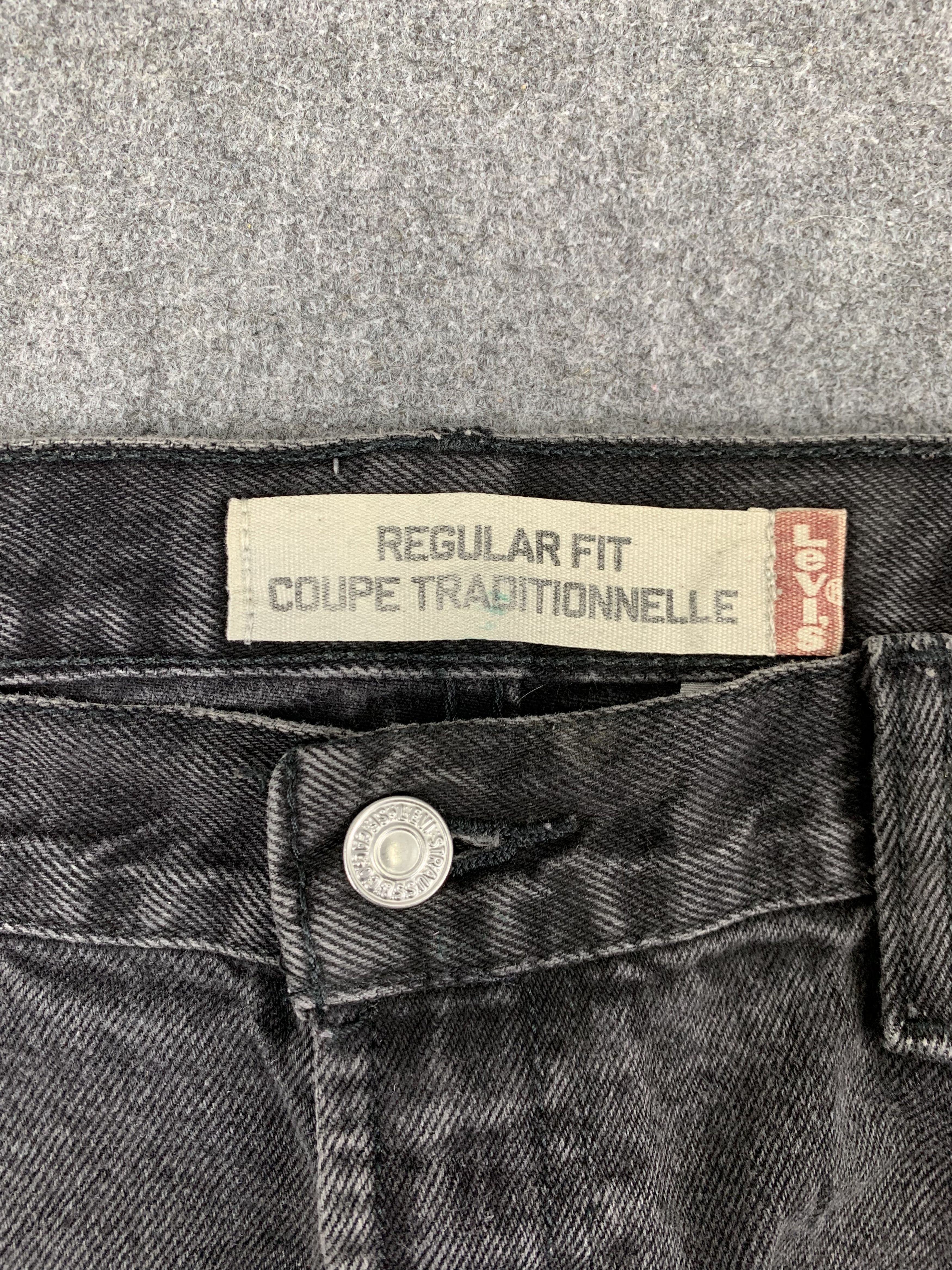 Levi's Faded Black Vintage Levis 505 Jeans DP1757 Size US 38 / EU 54 - 9 Thumbnail