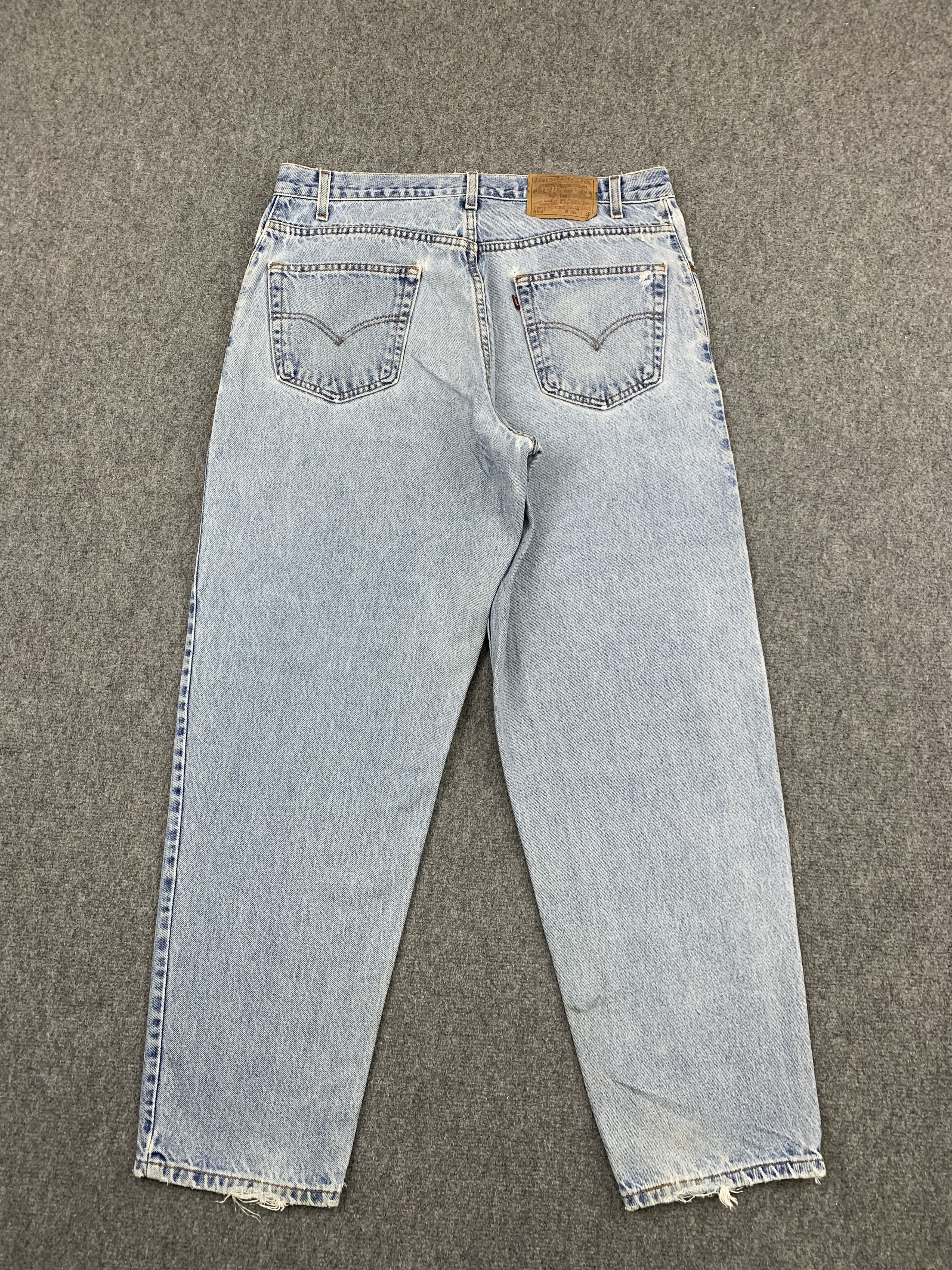 Levi's Vintage 90s Levis 560 Light Wash Jeans DP1756 Size US 37 - 3 Thumbnail