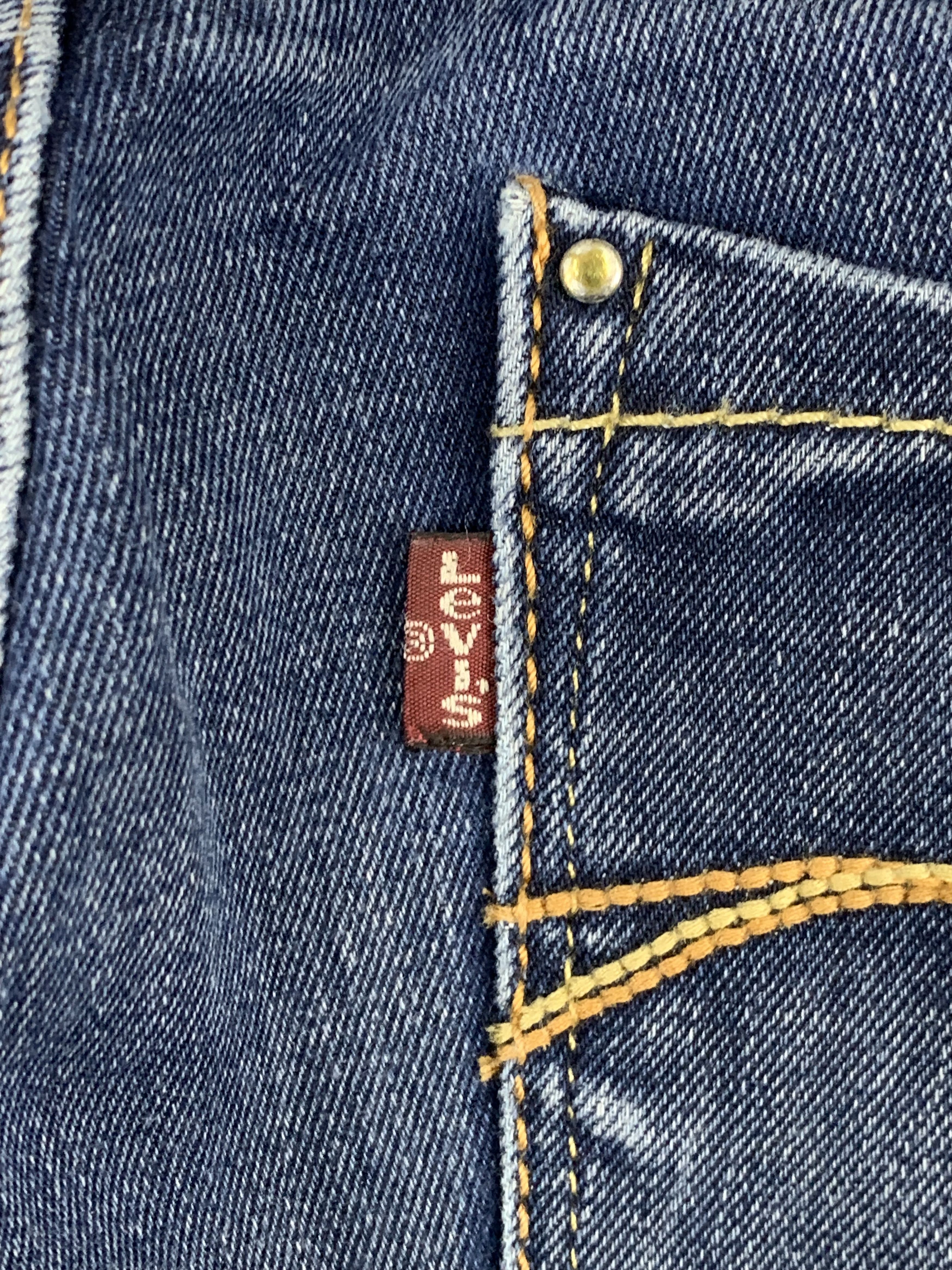 Levi's Vintage Levis Skinny Blue Jeans DP1755 Size US 33 - 6 Thumbnail