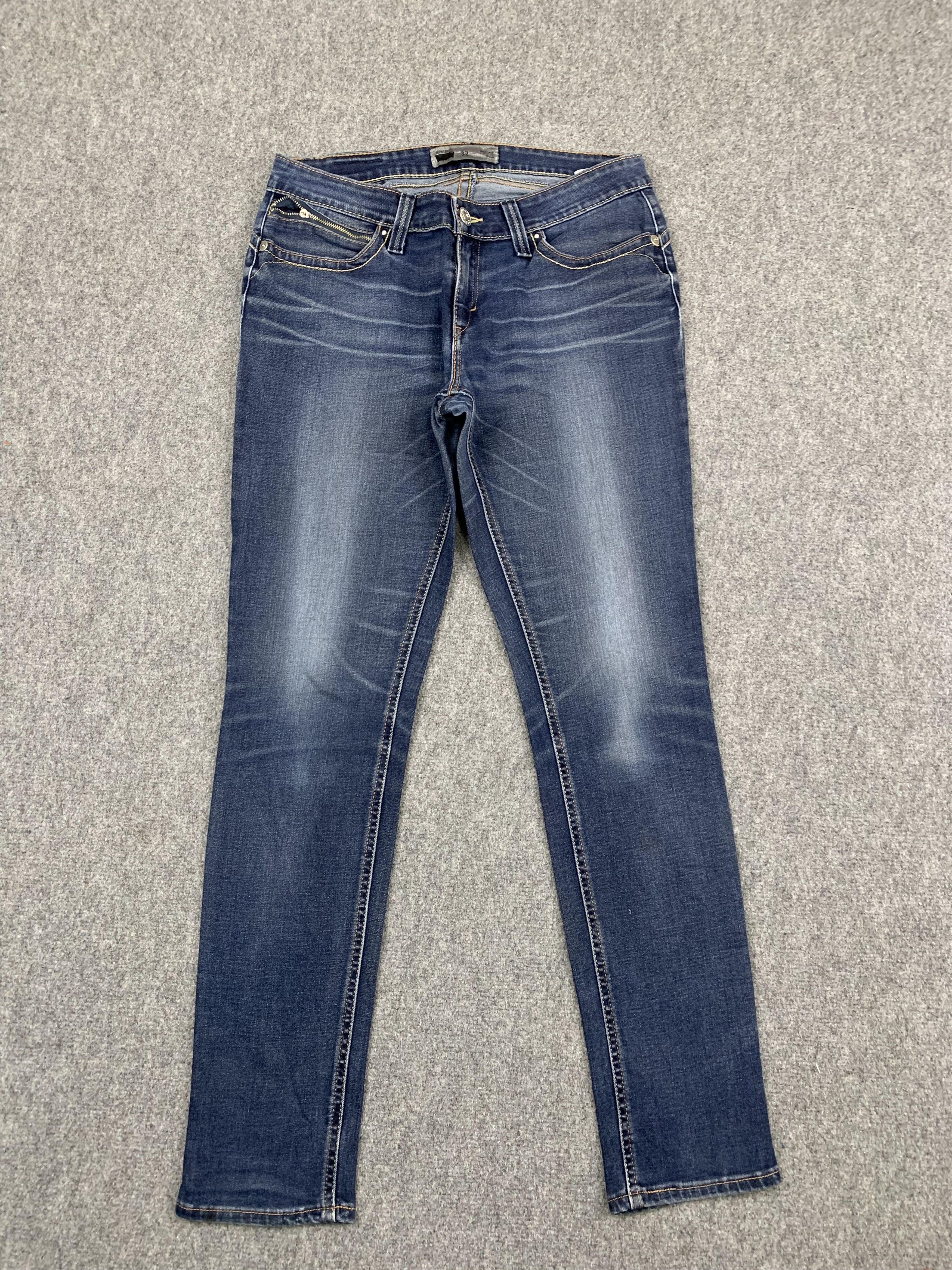 Levi's Vintage Levis Skinny Blue Jeans DP1755 Size US 33 - 1 Thumbnail