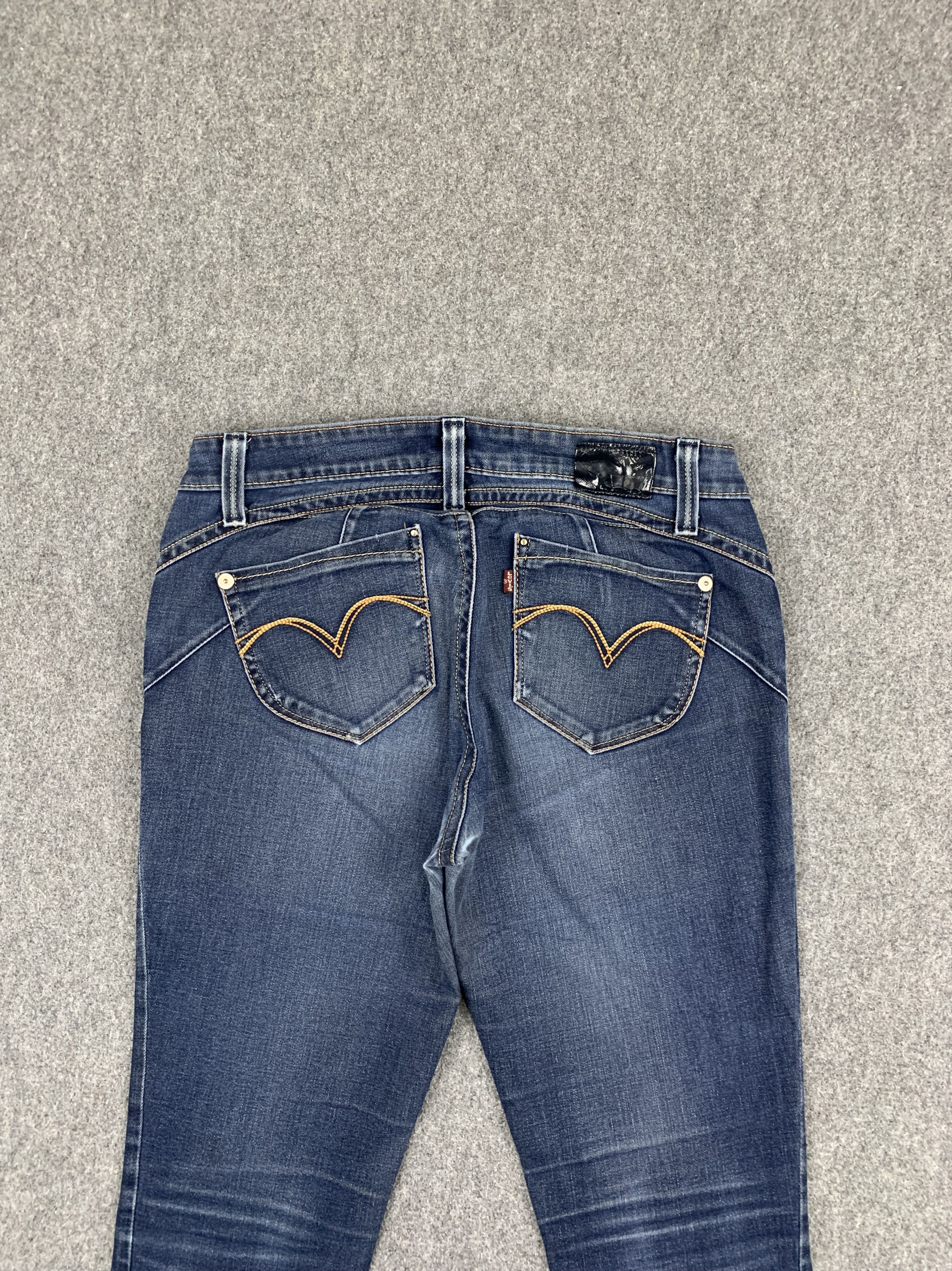 Levi's Vintage Levis Skinny Blue Jeans DP1755 Size US 33 - 4 Thumbnail