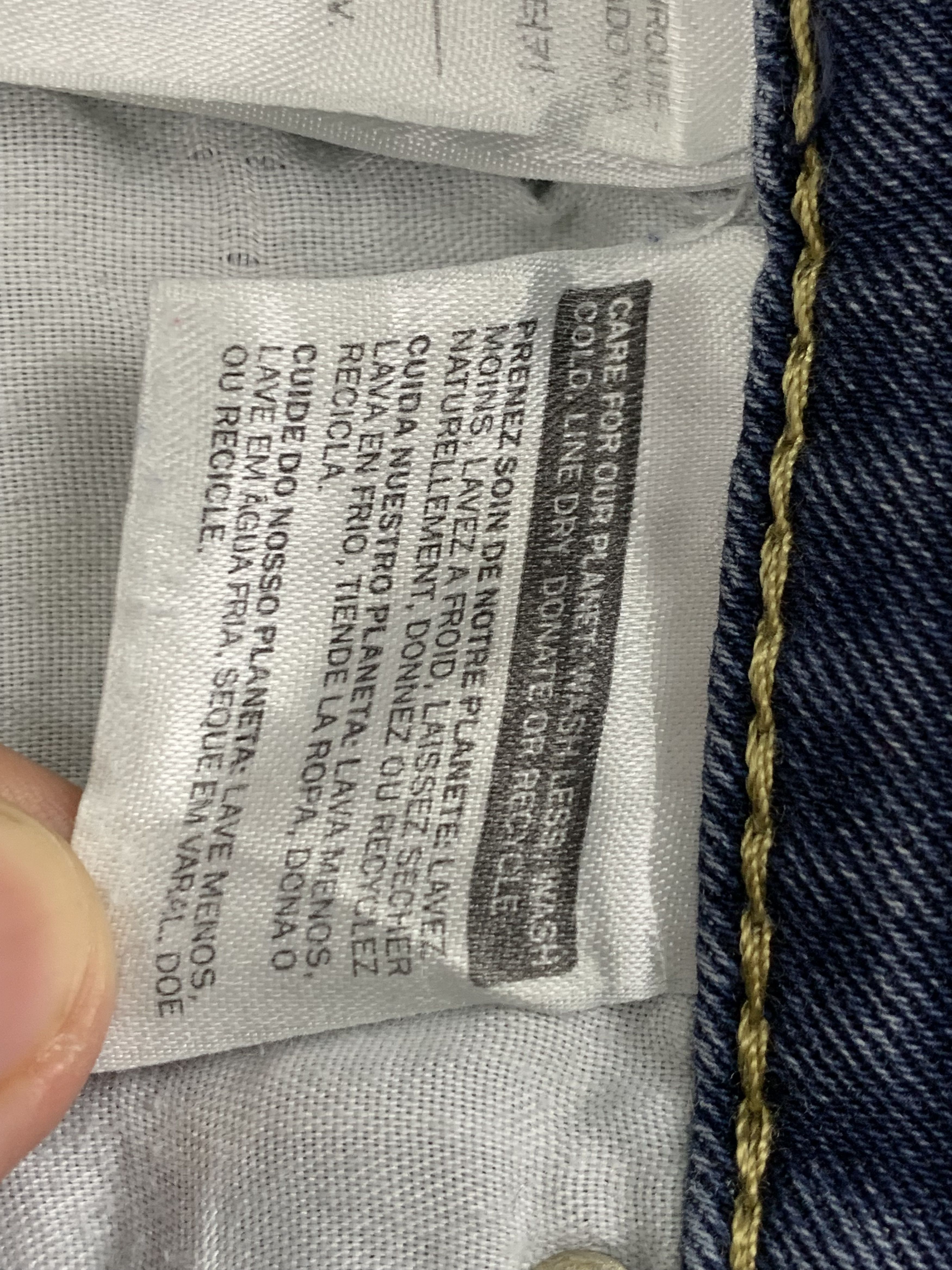 Levi's Vintage Levis Skinny Blue Jeans DP1755 Size US 33 - 11 Thumbnail