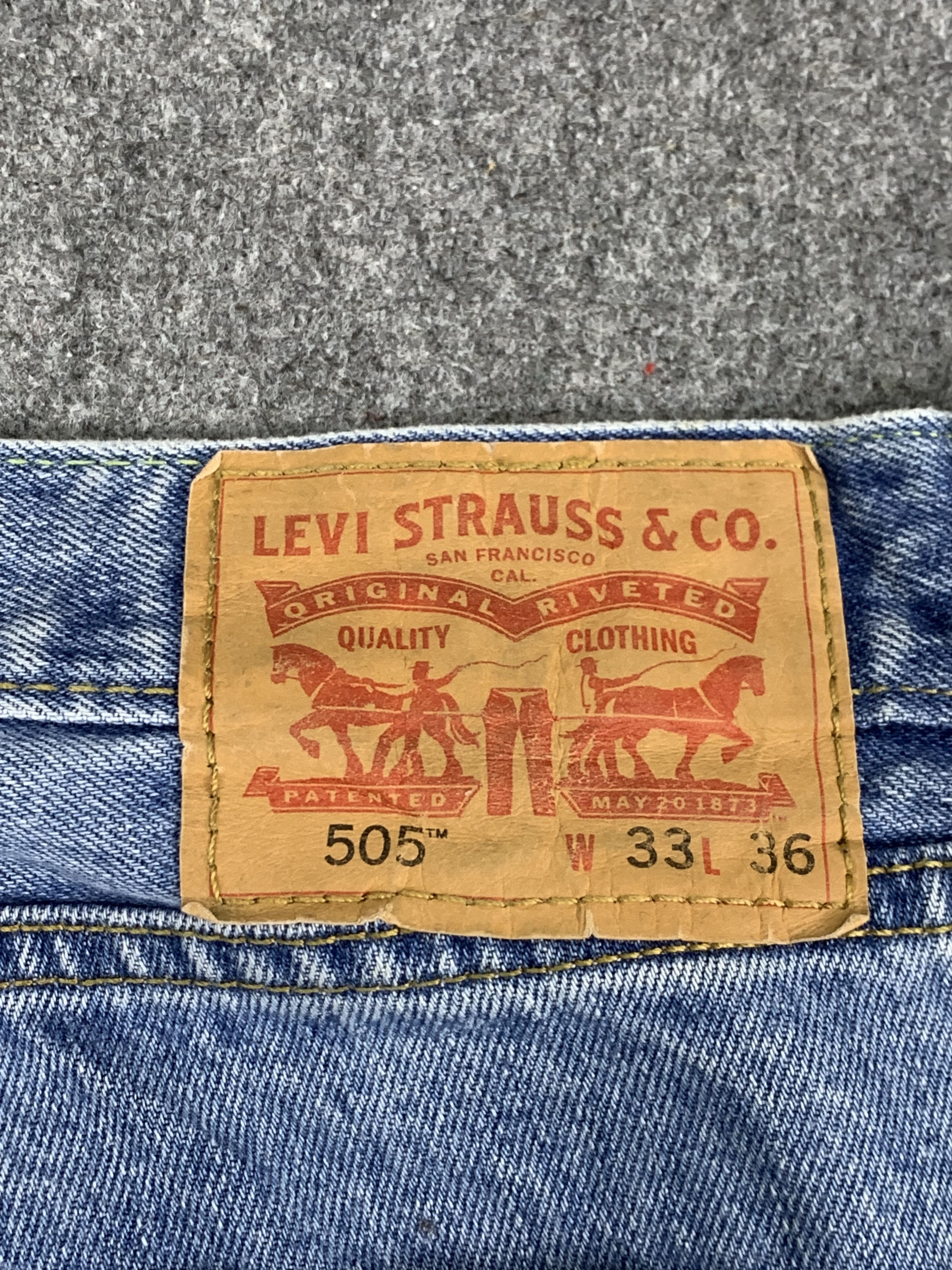 Levi's Vintage Levis 505 Light Wash Jeans DP1753 Size US 35 - 5 Thumbnail