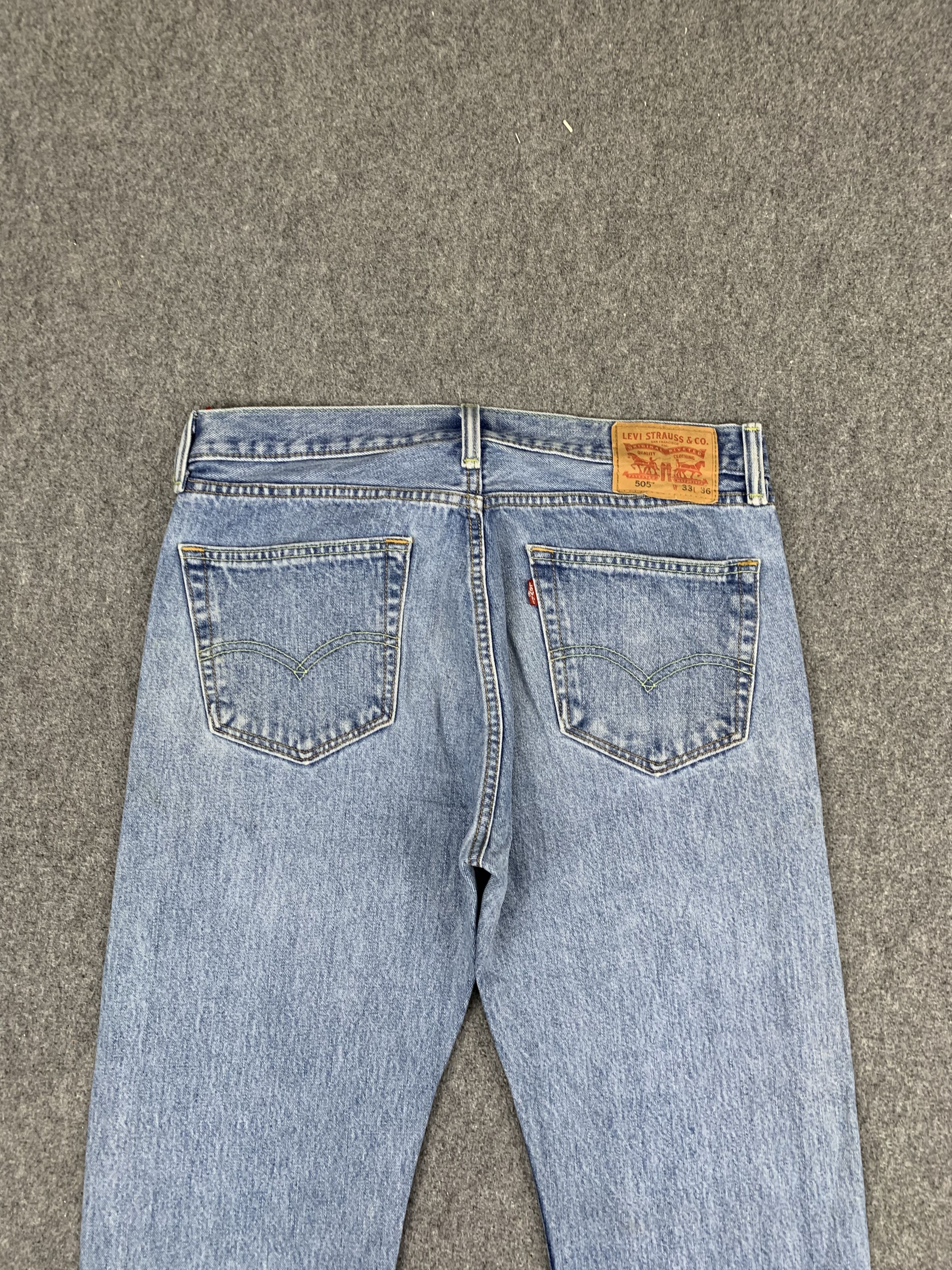 Levi's Vintage Levis 505 Light Wash Jeans DP1753 Size US 35 - 4 Thumbnail
