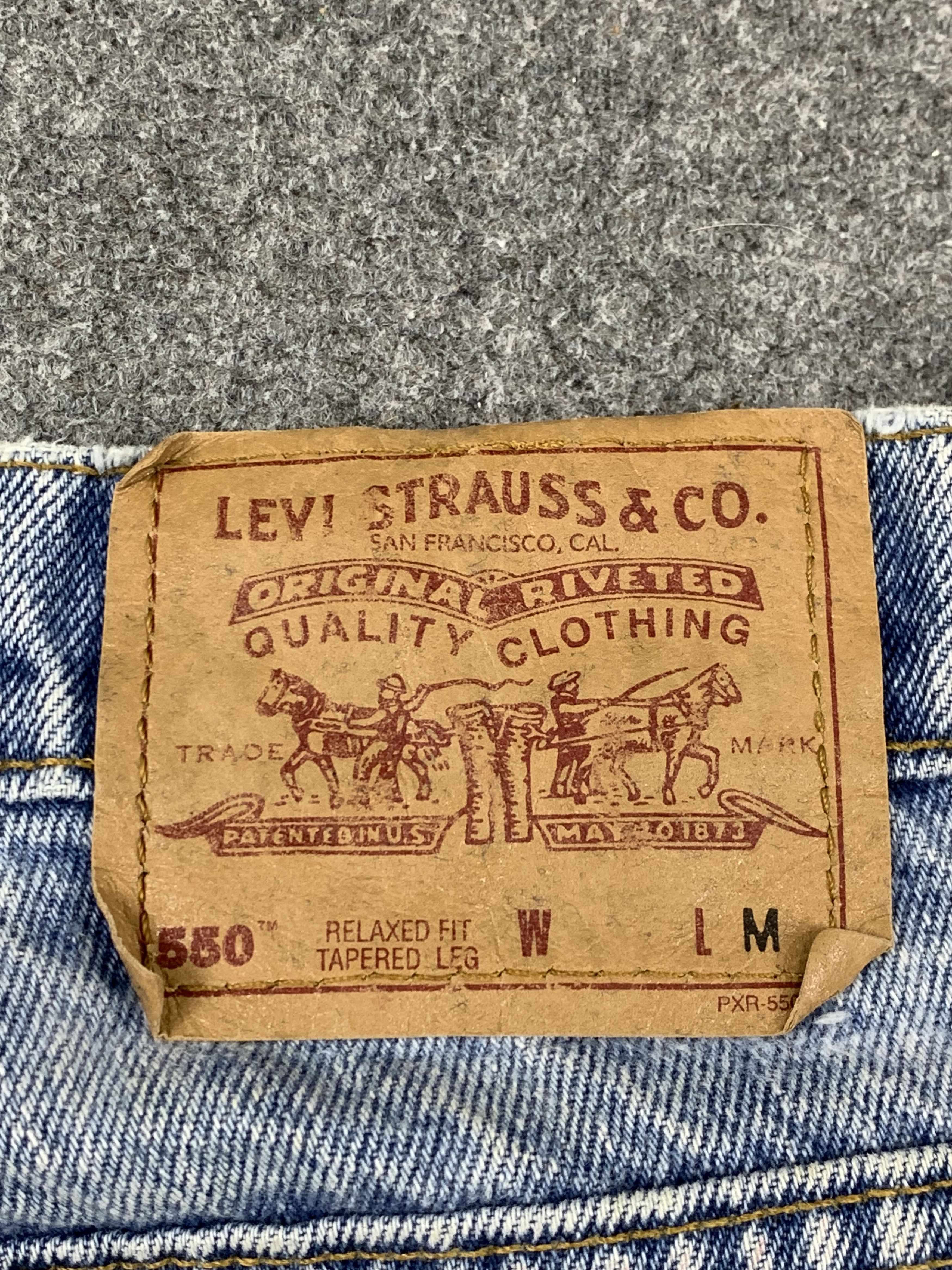 Levi's Vintage 90s Levis 550 Light Blue Jeans DP1777 Size US 32 / EU 48 - 5 Thumbnail