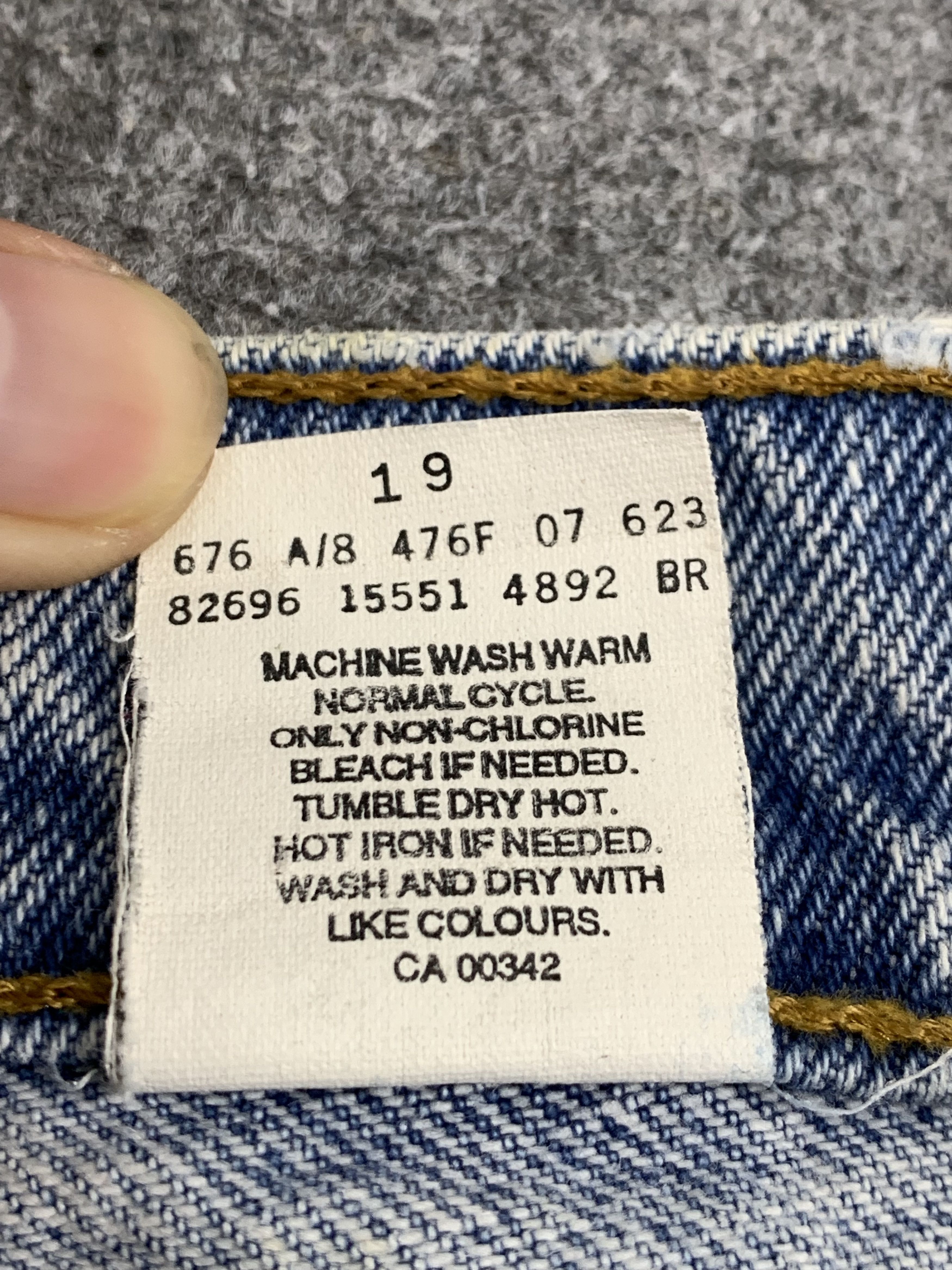 Levi's Vintage 90s Levis 550 Light Blue Jeans DP1777 Size US 32 / EU 48 - 8 Thumbnail
