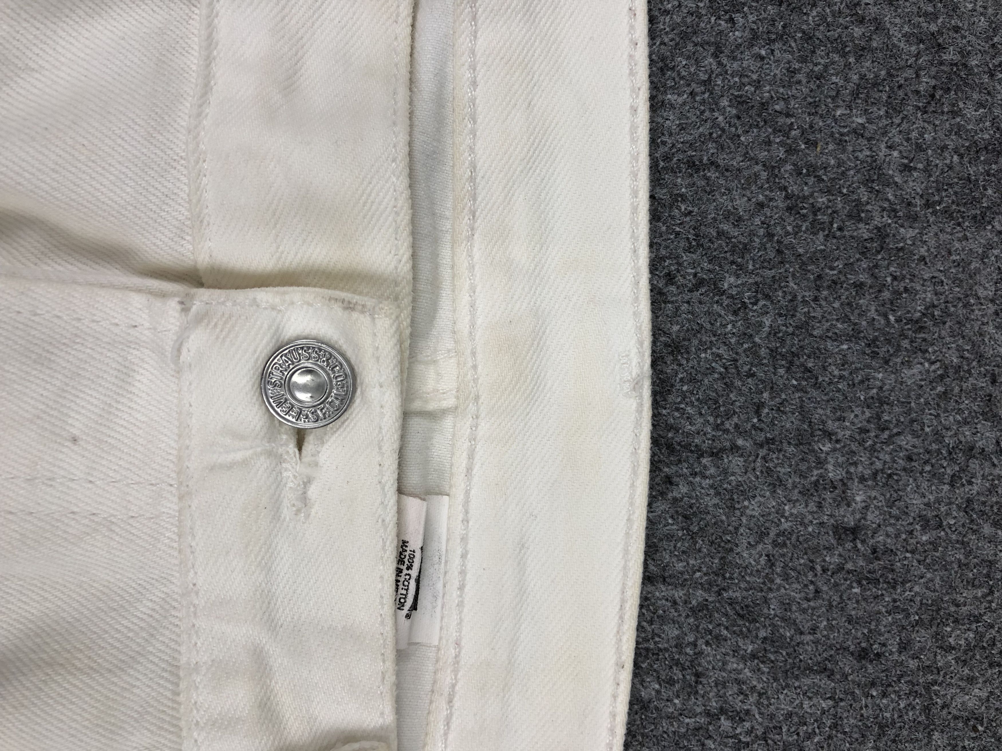 Levi's 90s Vintage Levis 501 White Jeans DP1405 Size US 38 / EU 54 - 11 Thumbnail